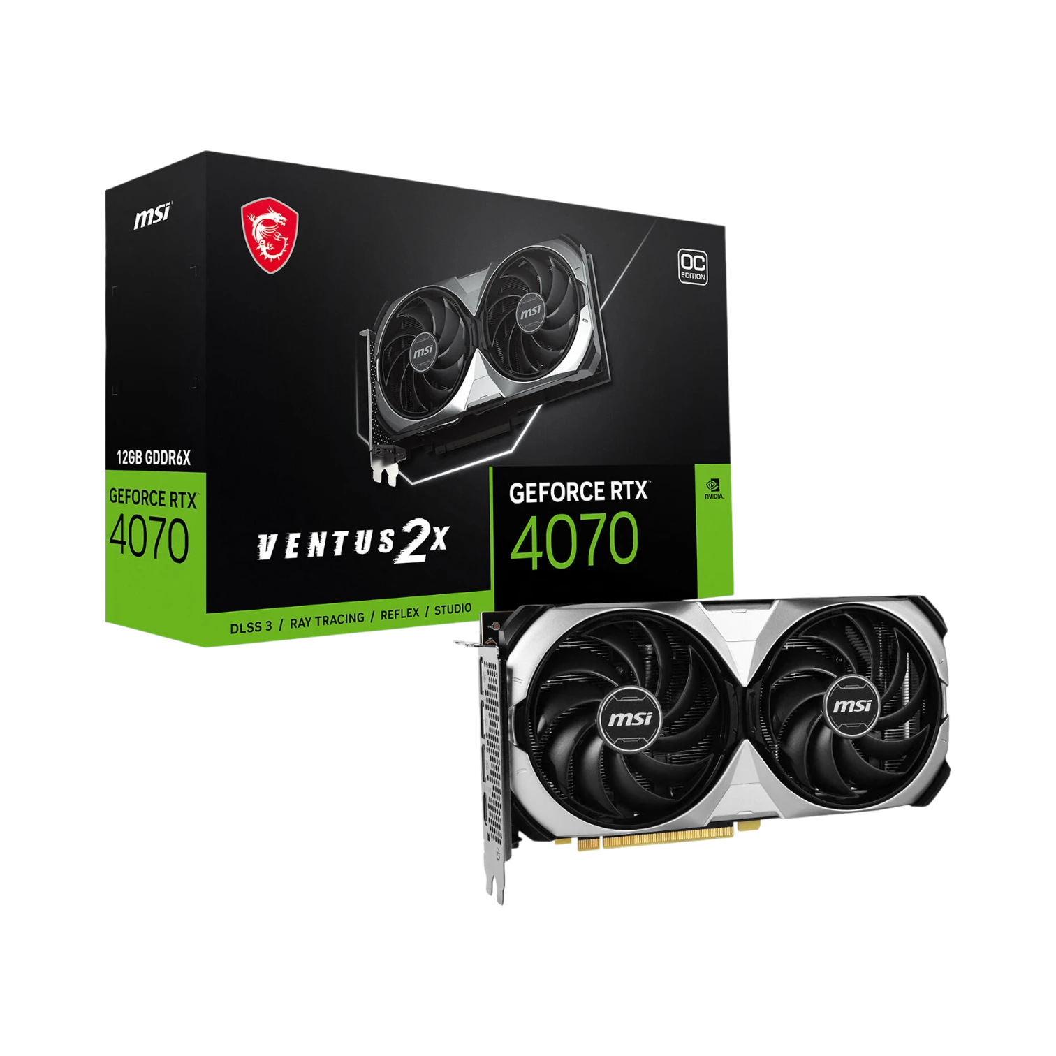 MSI GeForce RTX 4070 VENTUS 2X OC Graphics Card — Being Shipped