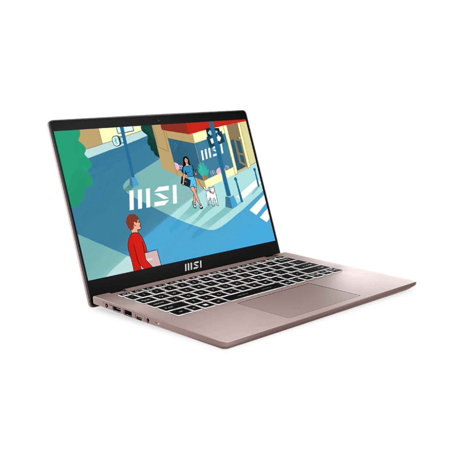 MSI 14" Modern 14 C13M Laptop, Intel Core i5-1335U, 16GB RAM, 512GB SSD (Beige Rose) — Being Shipped