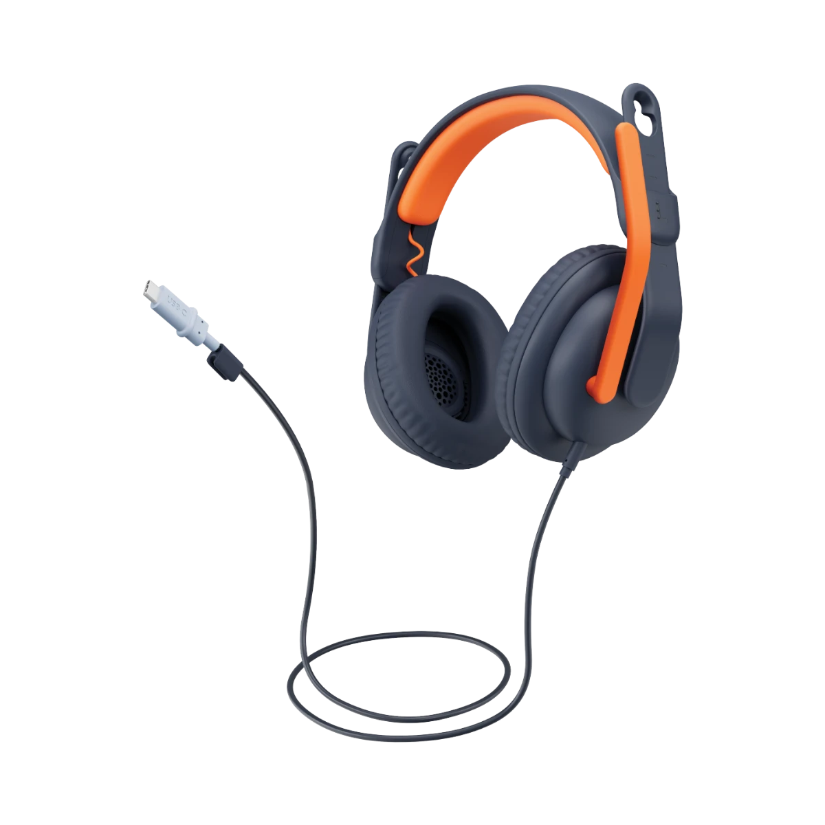 Logitech Zone Learn Over-Ear Headset (Black & Orange) — Being Shipped