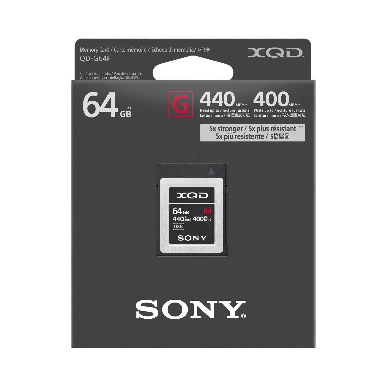 Sony G Series 64GB XQD Memory Card — Being Shipped