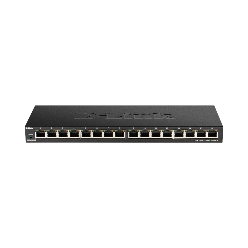 D-Link 16-Port Gigabit Fanless Unmanaged Ethernet Switch — Being Shipped