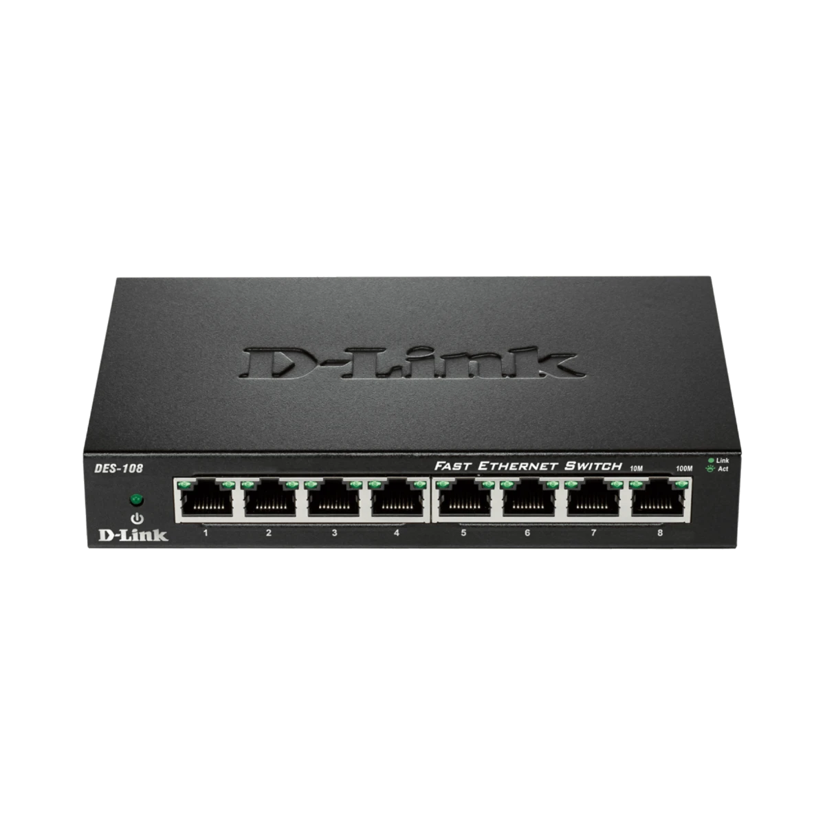 D-Link Fanless Metal 8-Port Fast Ethernet Unmanaged Switch — Being Shipped