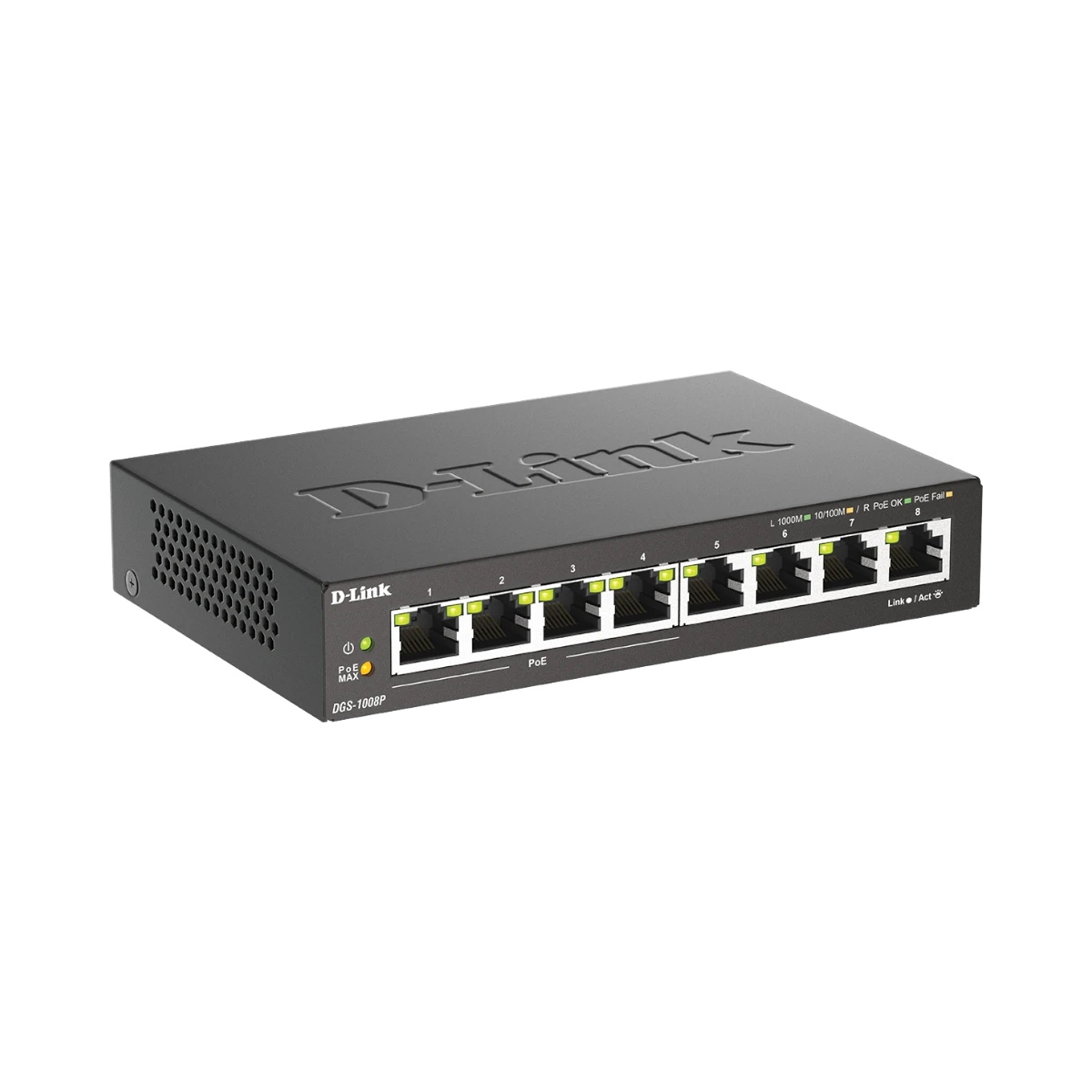 D-Link 8-Port Gigabit PoE Unmanaged Desktop Switch — Being Shipped