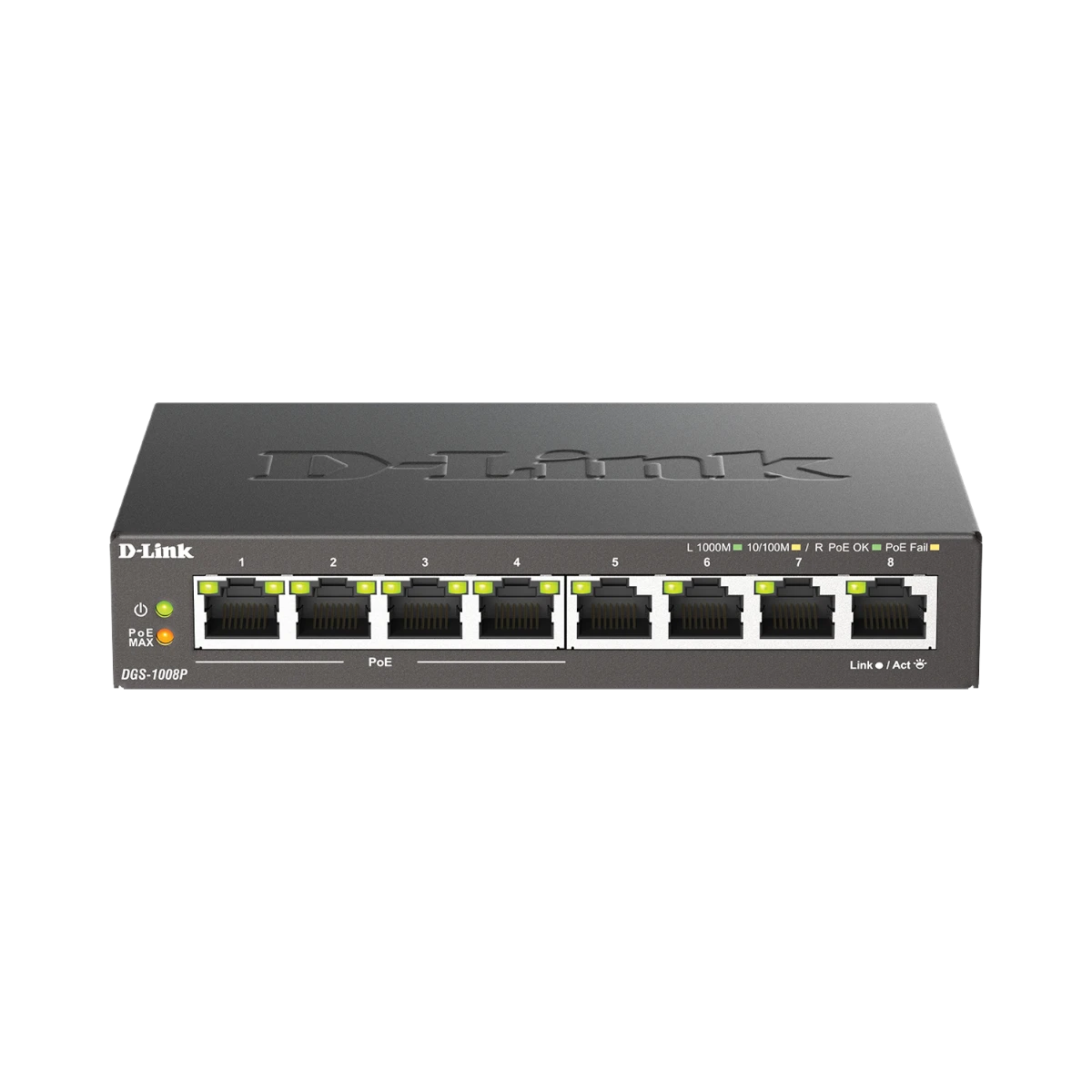 D-Link 8-Port Gigabit PoE Unmanaged Desktop Switch — Being Shipped