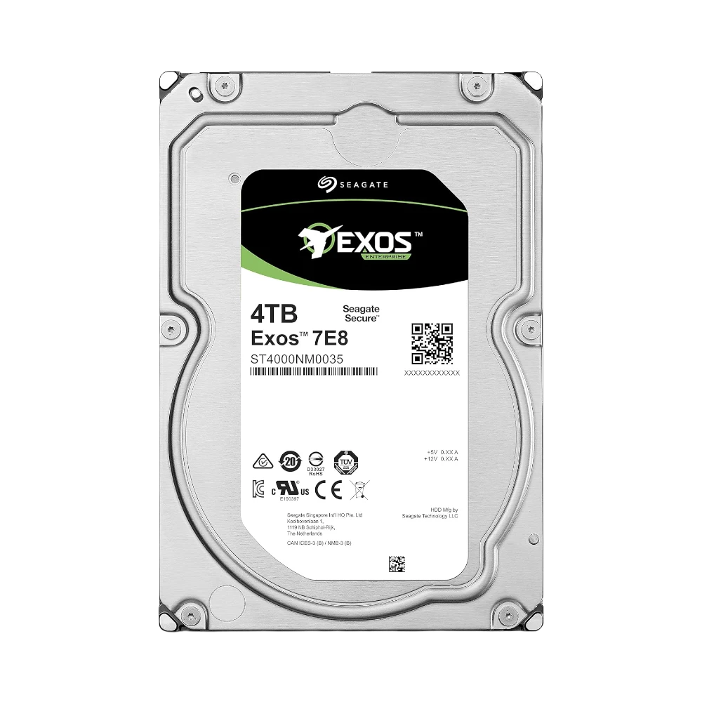 Seagate Exos 7E8 4TB 3.5" 7200RPM 128MB SATA Enterprise HDD — Being Shipped