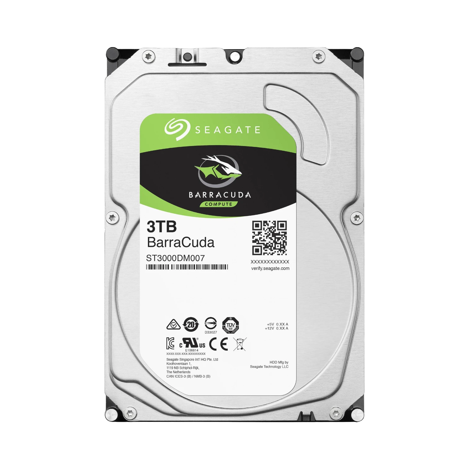 Seagate BarraCuda 3TB 3.5" SATA III 5400RPM Internal HDD — Being Shipped