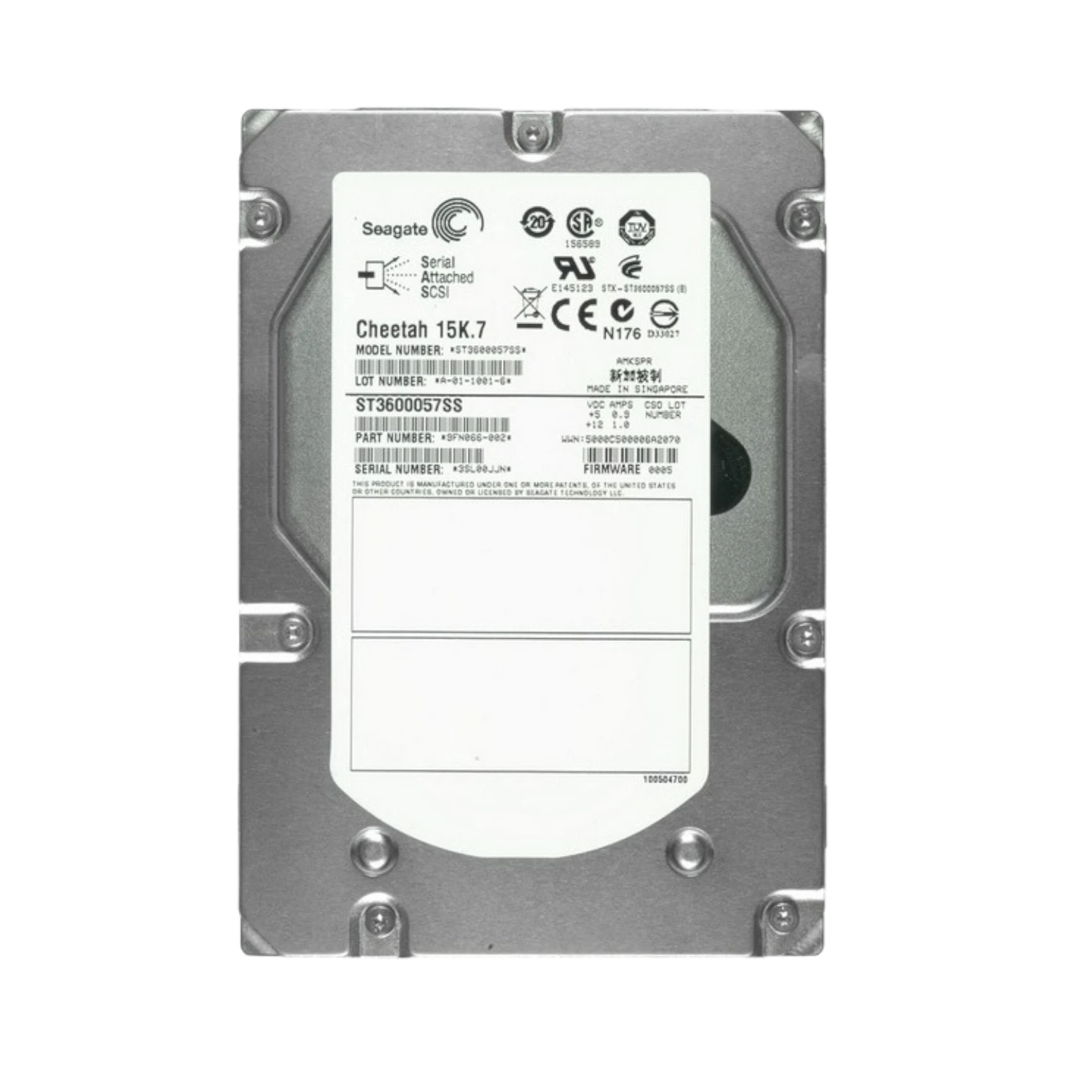 Seagate Cheetah 600GB 3.5" SAS 15000RPM Internal Hard Drive — Being Shipped