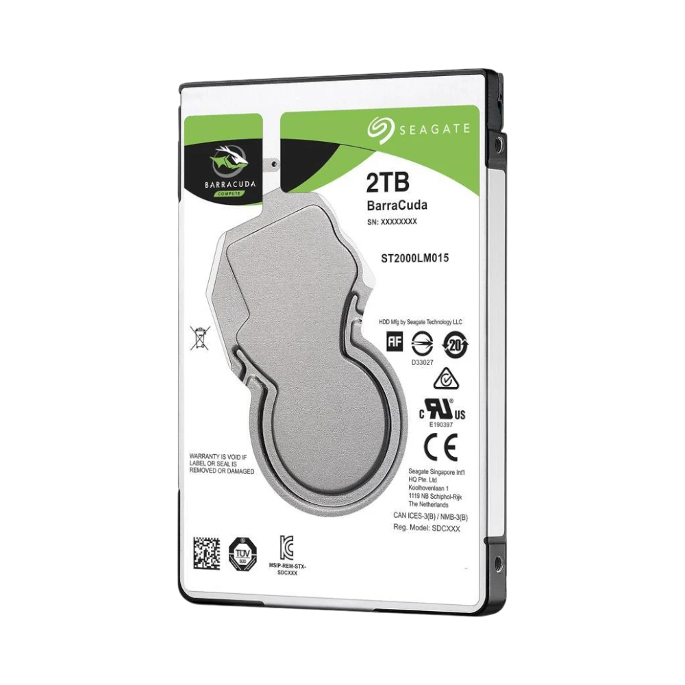 Seagate BarraCuda 2TB 2.5" 5400RPM SATA Internal HDD — Being Shipped