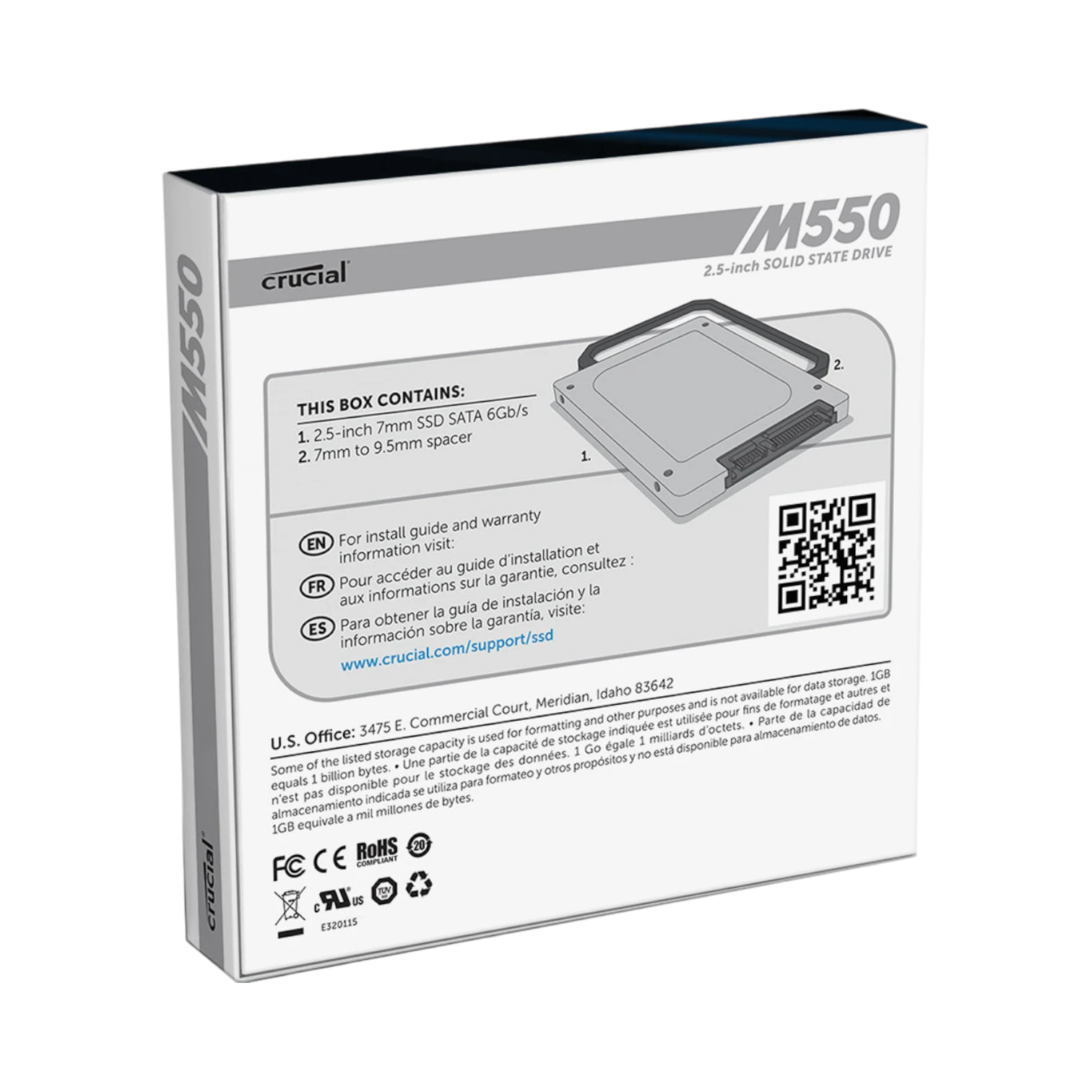 Crucial M550 512GB 2.5" SATA III Internal Solid State Drive — Being Shipped