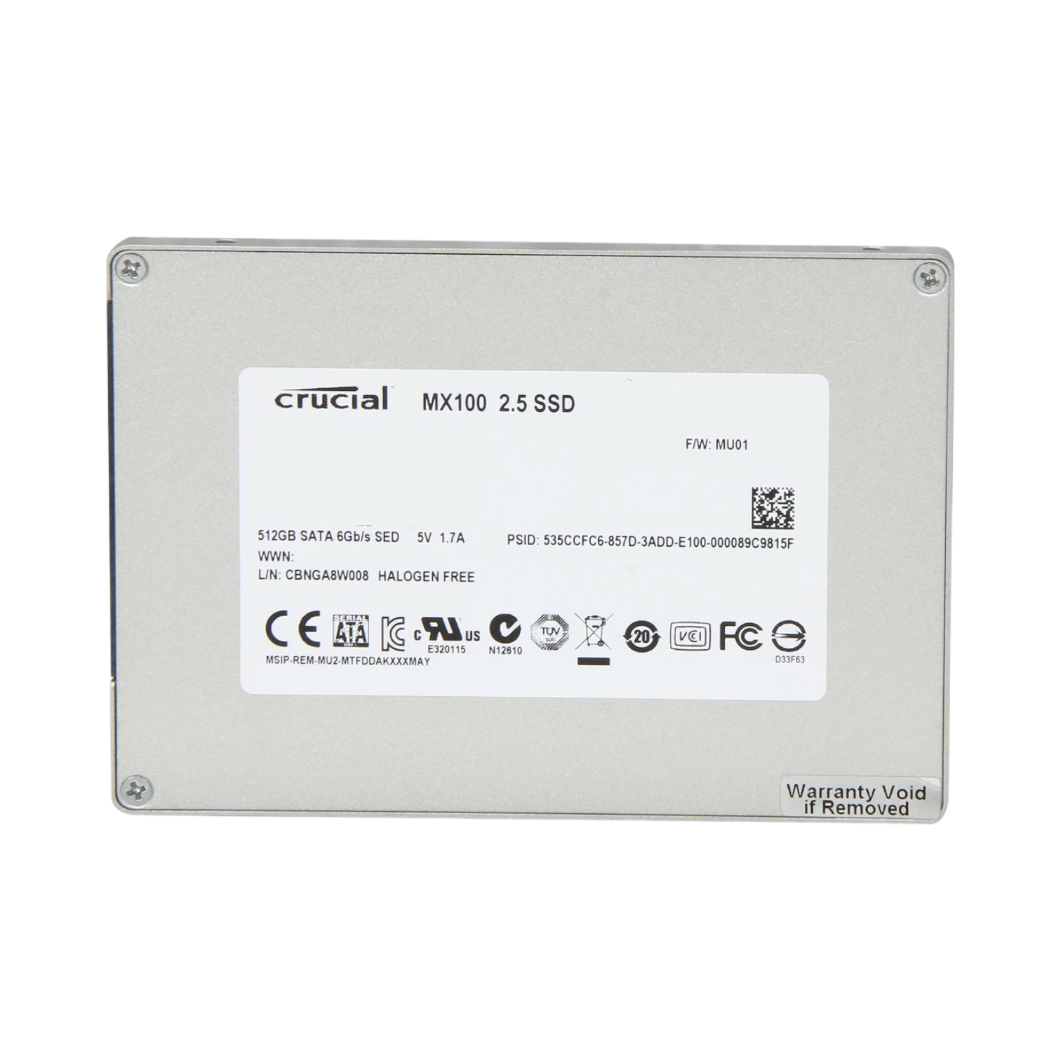 Crucial MX100 512GB 2.5" SATA III Internal SSD — Being Shipped