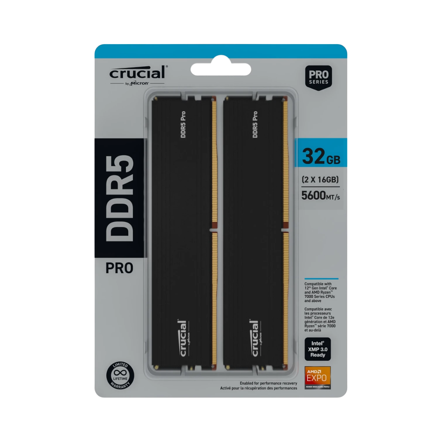 Crucial Pro 5600 MHz 32GB DDR5 Memory Kit (2 x 16GB) — Being Shipped