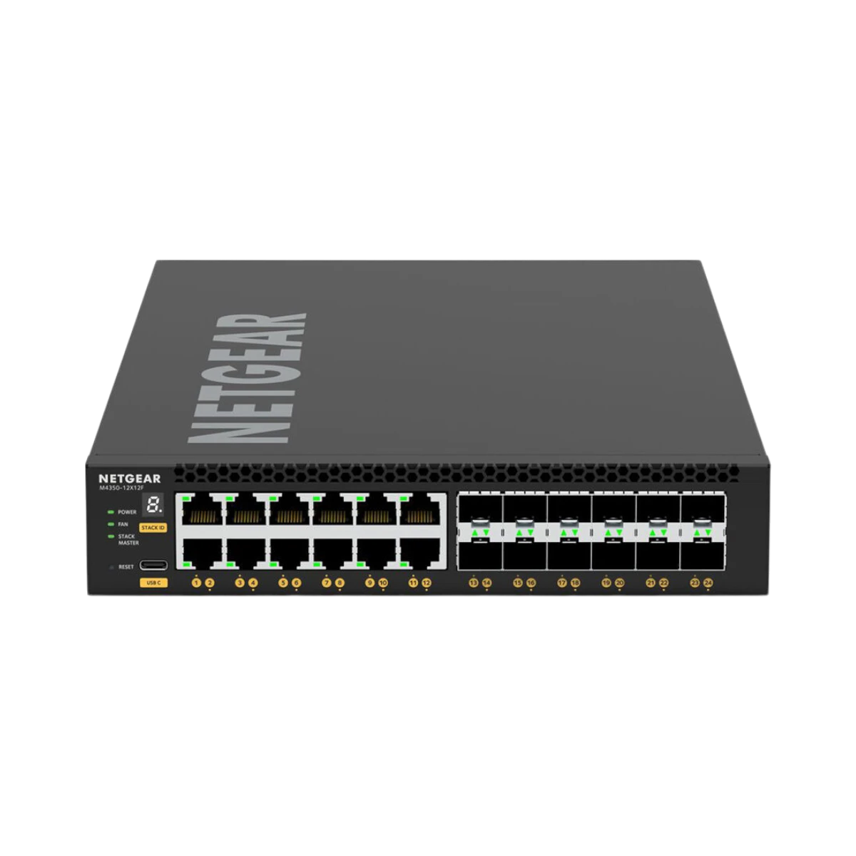 Netgear M4350-12X12F 24-Port 10G RJ45 / SFP+ Managed AV Network Switch — Being Shipped