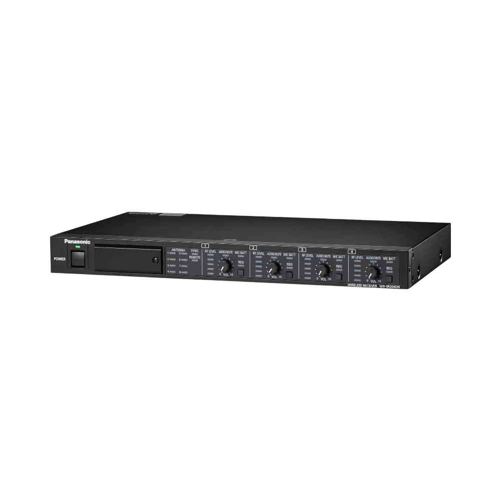 Panasonic WX-SR204 Dante-Enabled 4-Channel Rackmount Digital Wireless Receiver — Being Shipped