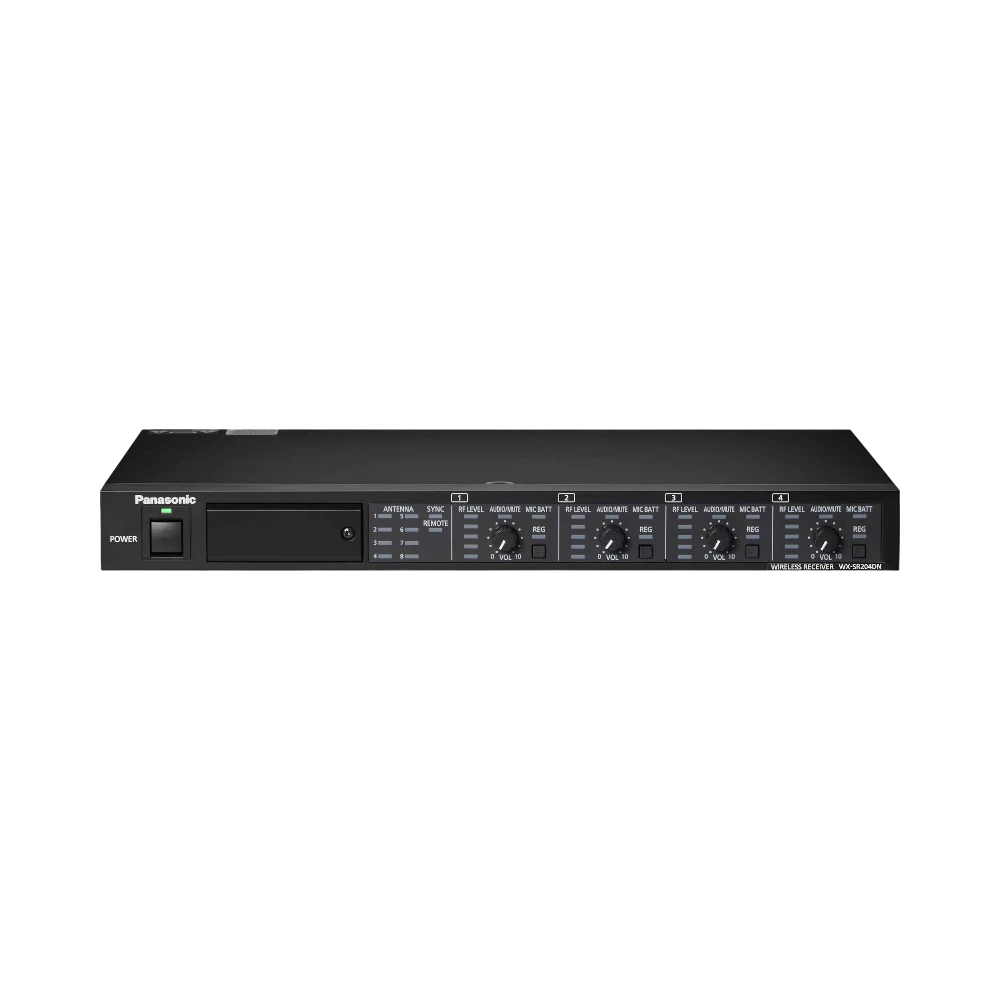 Panasonic WX-SR204 Dante-Enabled 4-Channel Rackmount Digital Wireless Receiver — Being Shipped