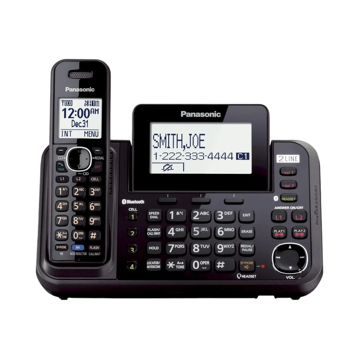 Panasonic 2-Line Bluetooth Cordless Phone — Being Shipped