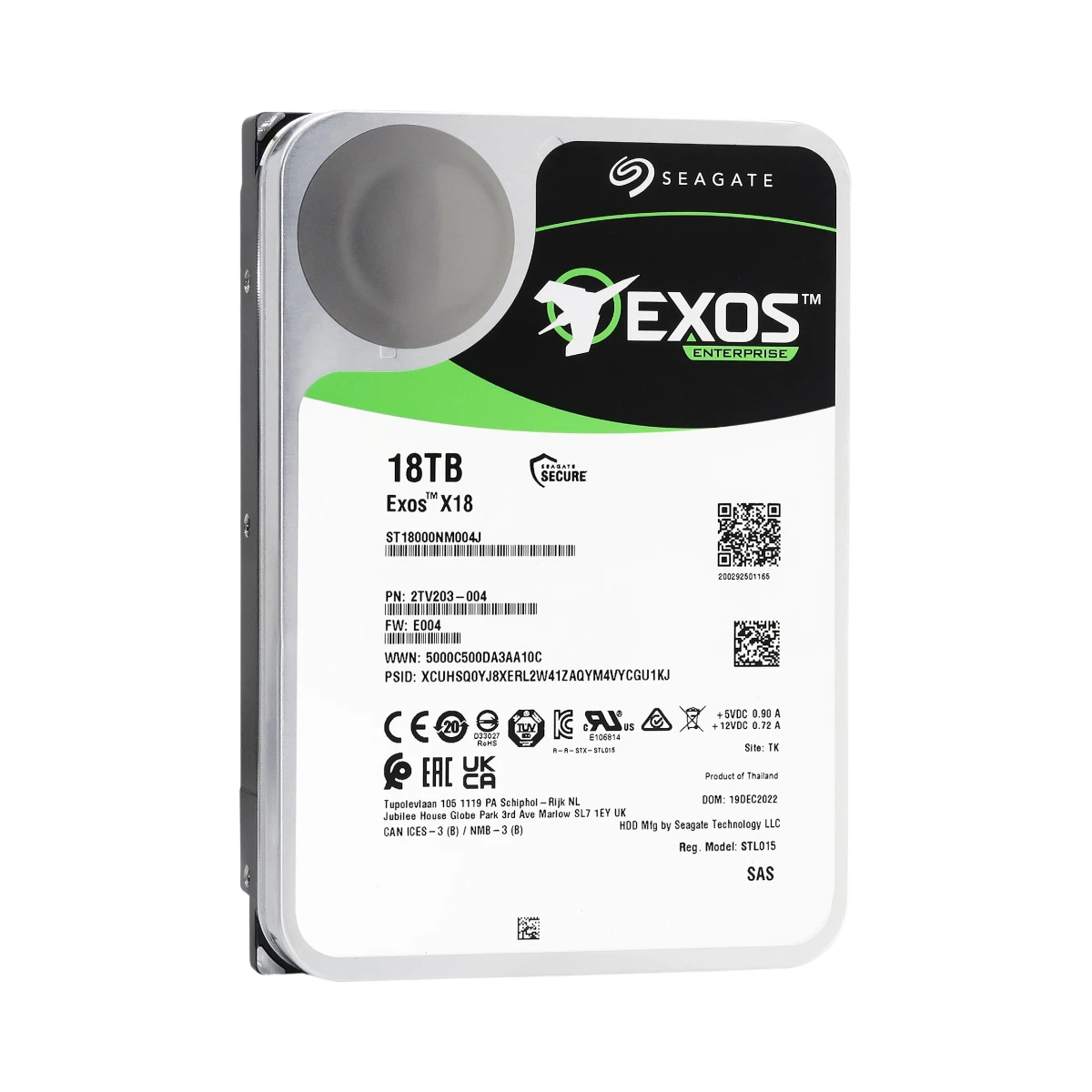 Seagate Exos X18 18TB 3.5" SAS 12Gb/s 7200RPM HDD — Being Shipped