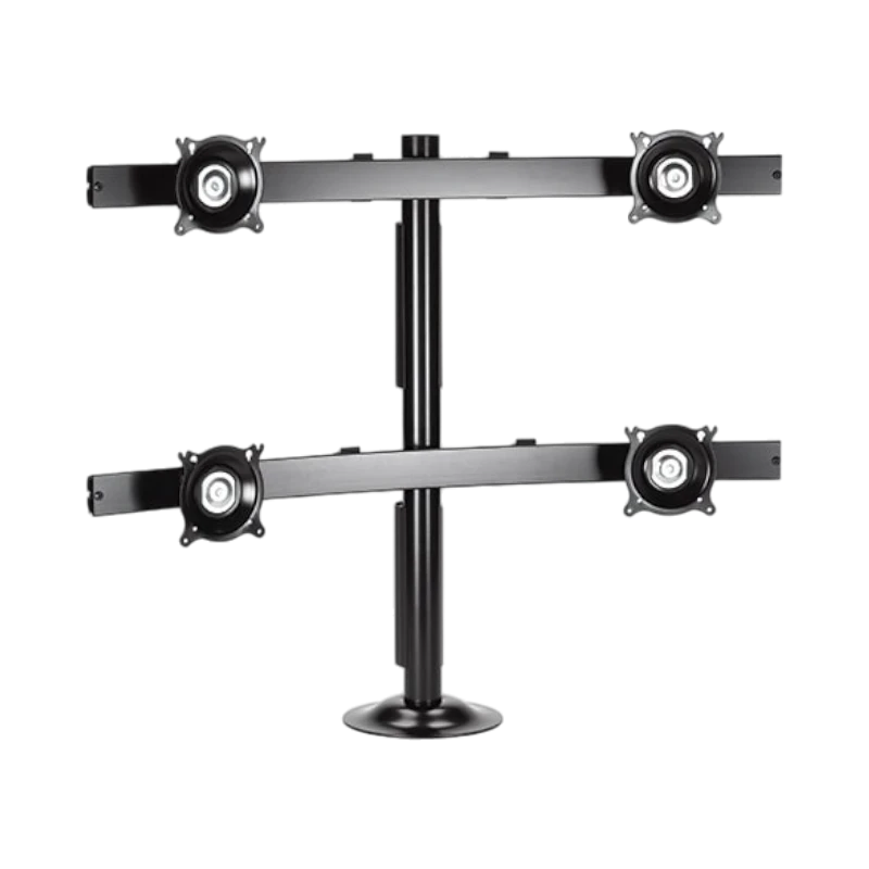 Chief KTG445B Widescreen Quad Monitor Grommet Mount (Black) — Being Shipped