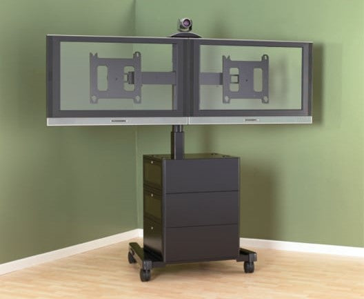 Chief Large Flat Panel Mobile AV Cart (Black) — Being Shipped