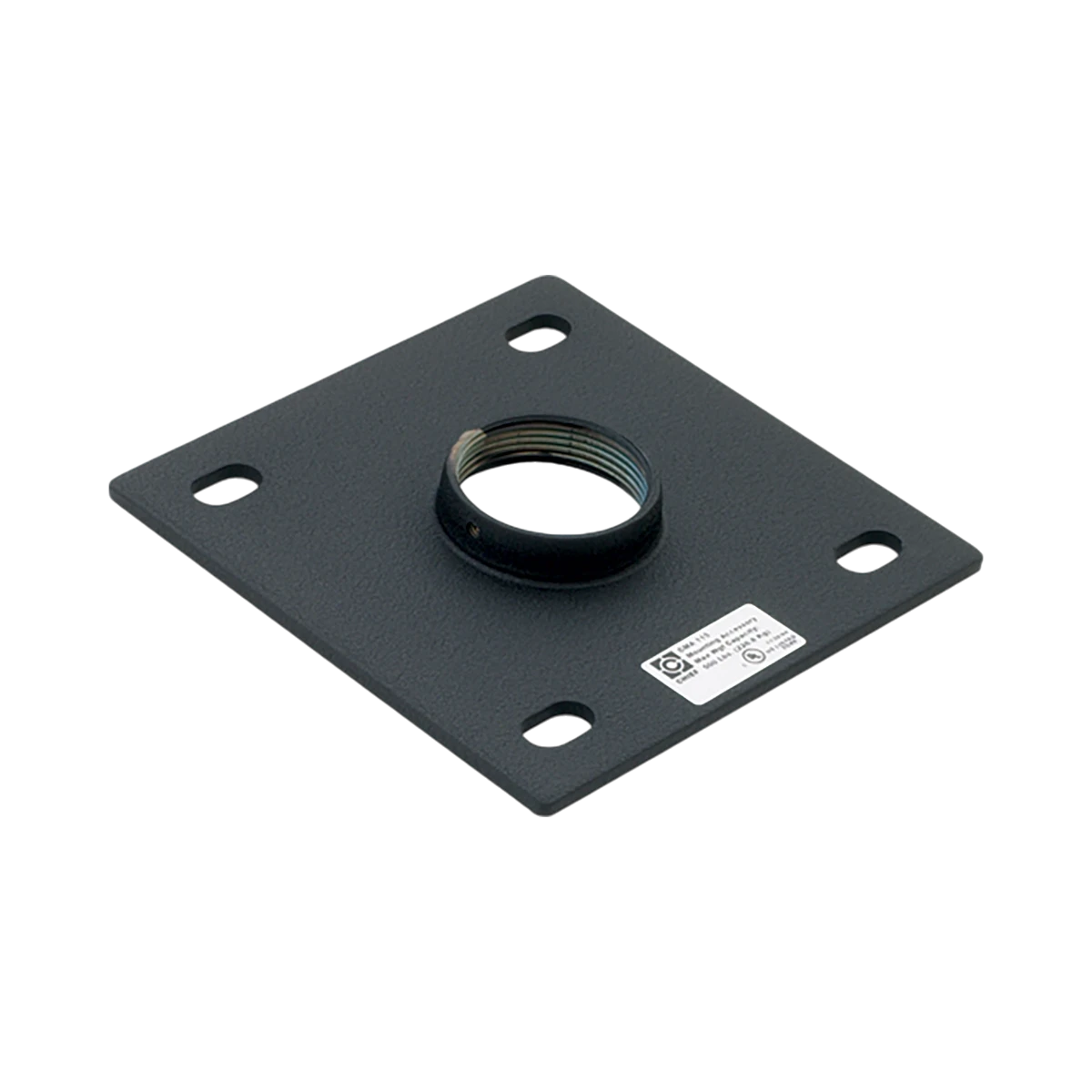 Chief CMA115 6x6" Ceiling Plate with 1.5" NPT Opening (Black) — Being Shipped