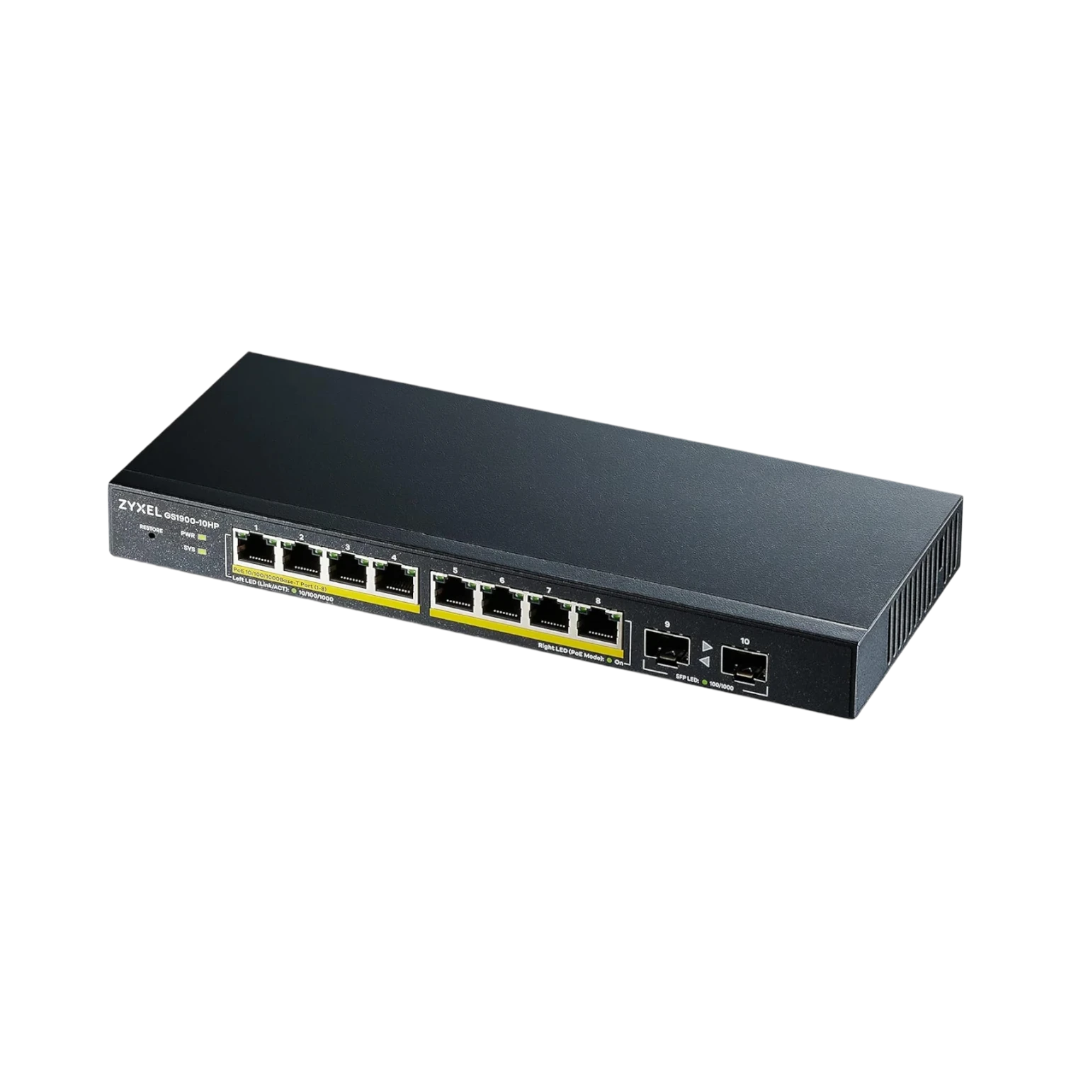 Zyxel 10-Port PoE Managed Switch Gigabit Ethernet Smart with 8x PoE+ — Being Shipped