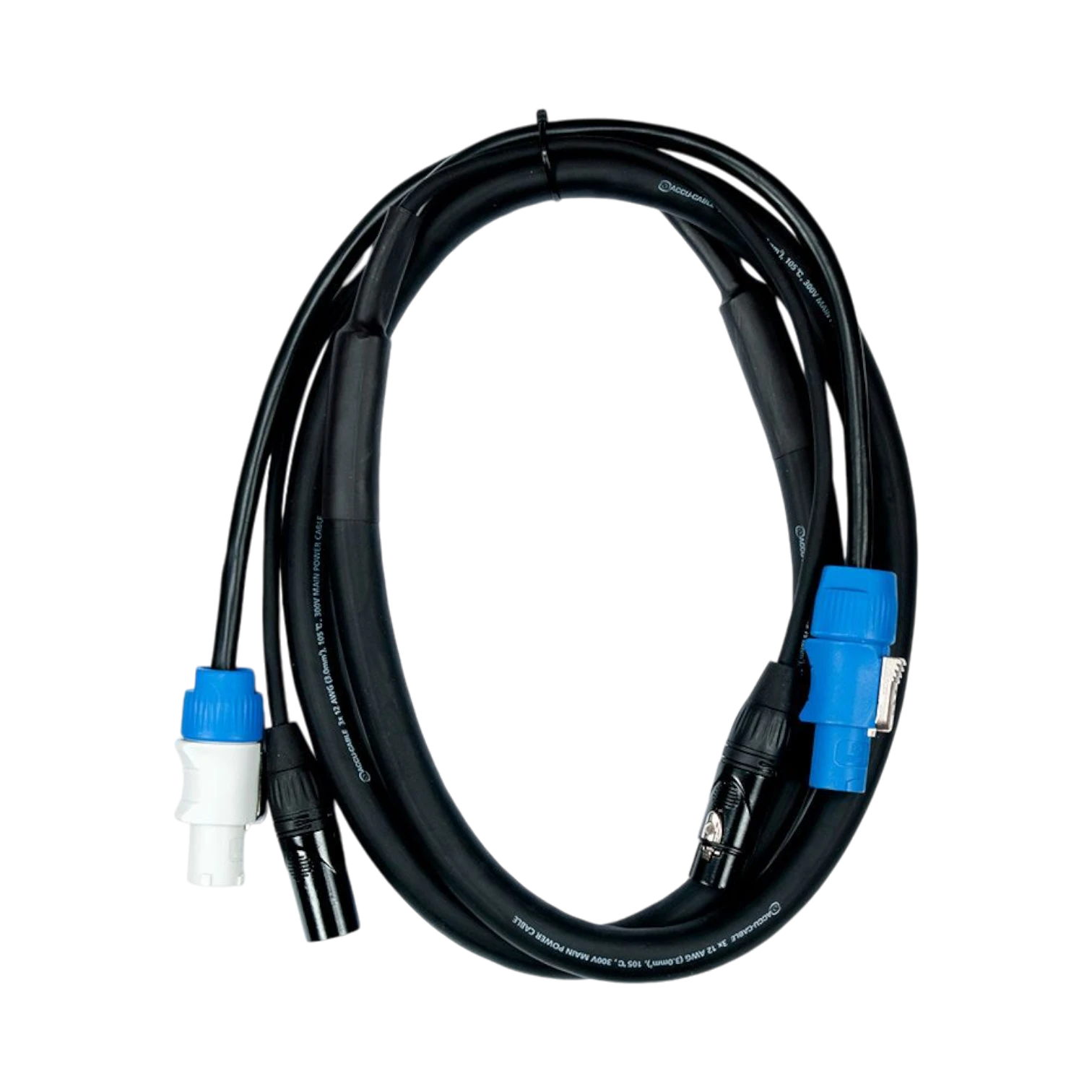 ADJ 6' 3-Pin XLR DMX & powerCON Combo Cable — Being Shipped