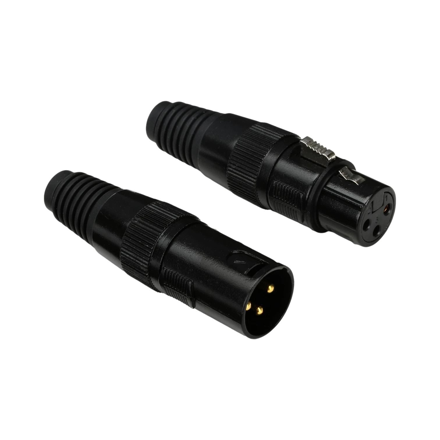 ADJ 3-Pin XLR Male & Female Connector Set with Gold Pins — Being Shipped