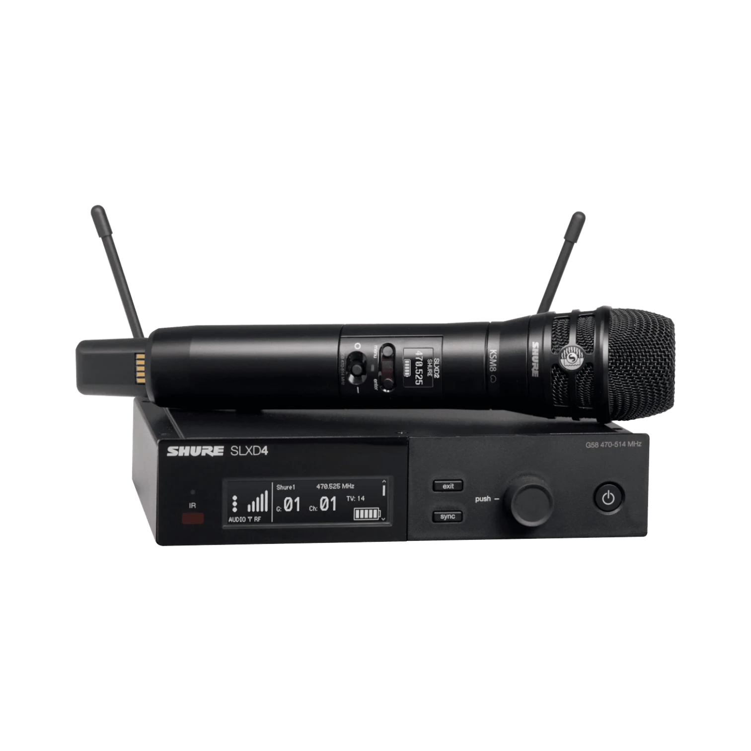 Shure SLXD2/K8B Digital Wireless Handheld Microphone Transmitter with KSM8 Capsule — Being Shipped