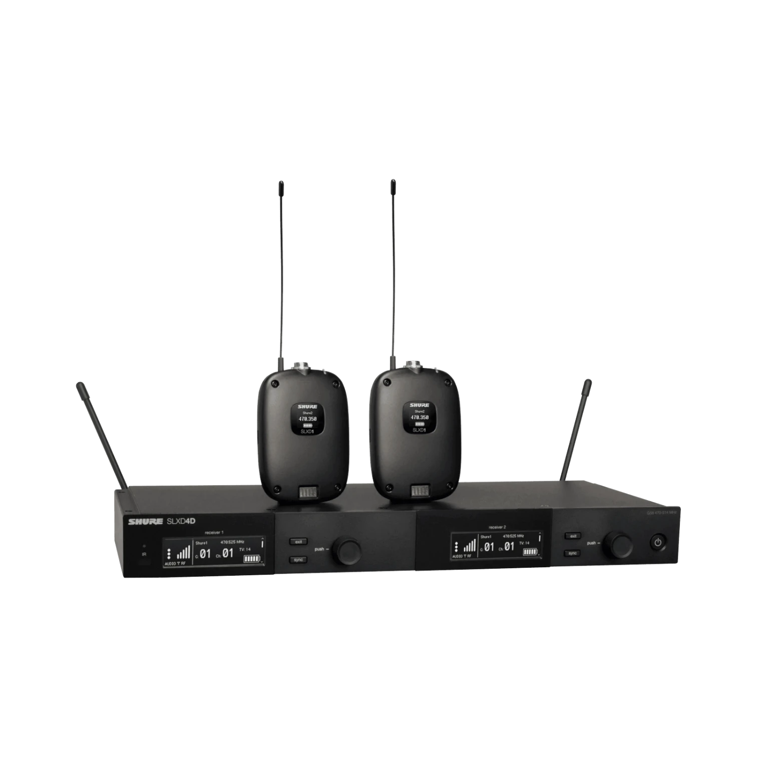 Shure SLXD14D Dual-Channel Digital Wireless Bodypack System — Being Shipped