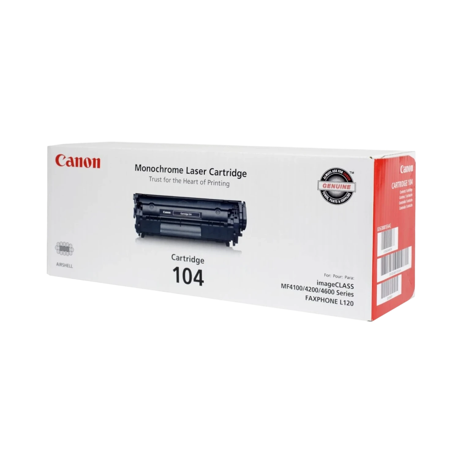 Canon 104 Black Toner Cartridge for FAXPHONE & imageCLASS — Being Shipped