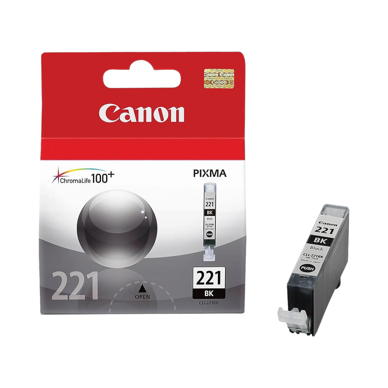 Canon CLI-221 Black Ink Tank for PIXMA Printers — Being Shipped