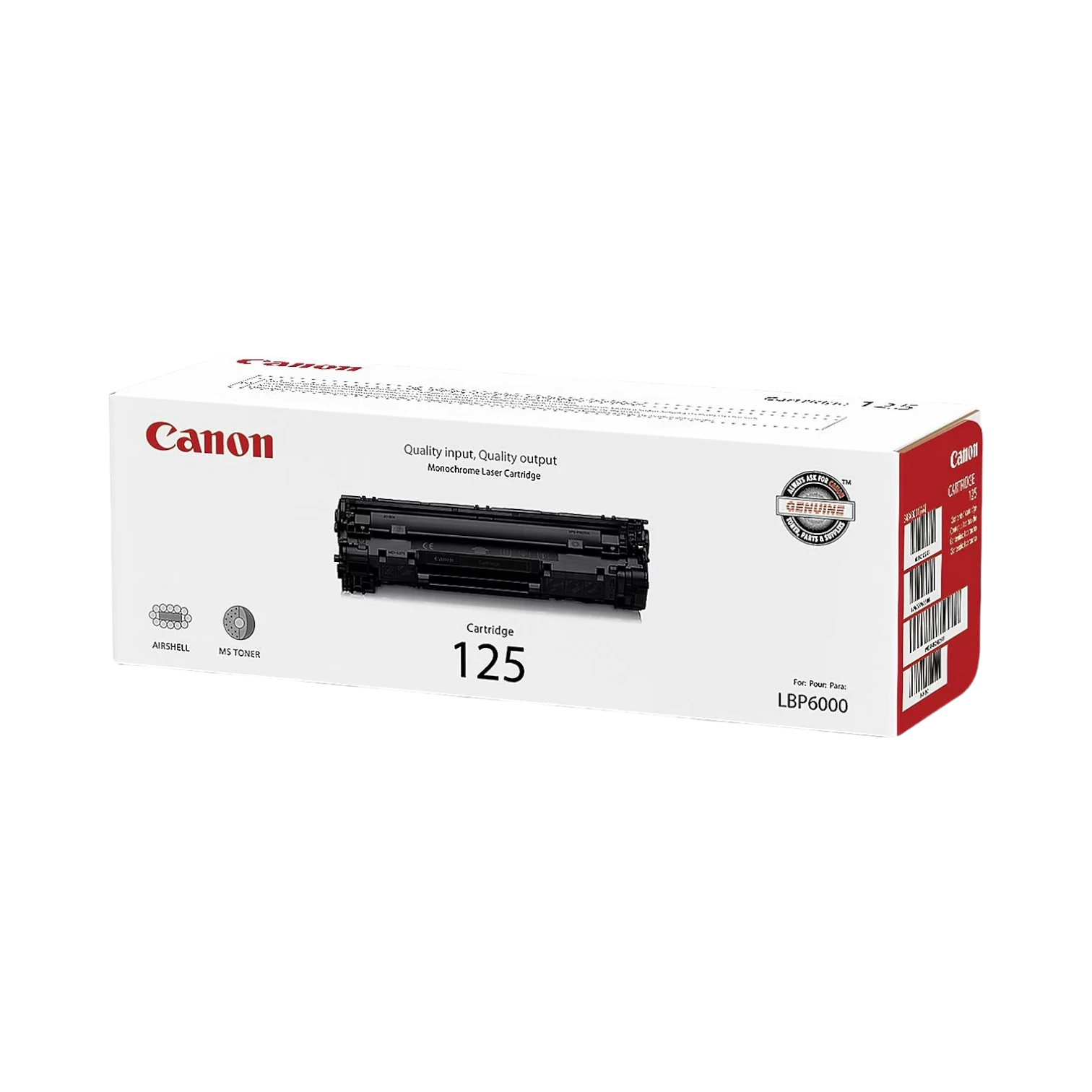 Canon 125 Black Toner Cartridge for Laser Printers — Being Shipped