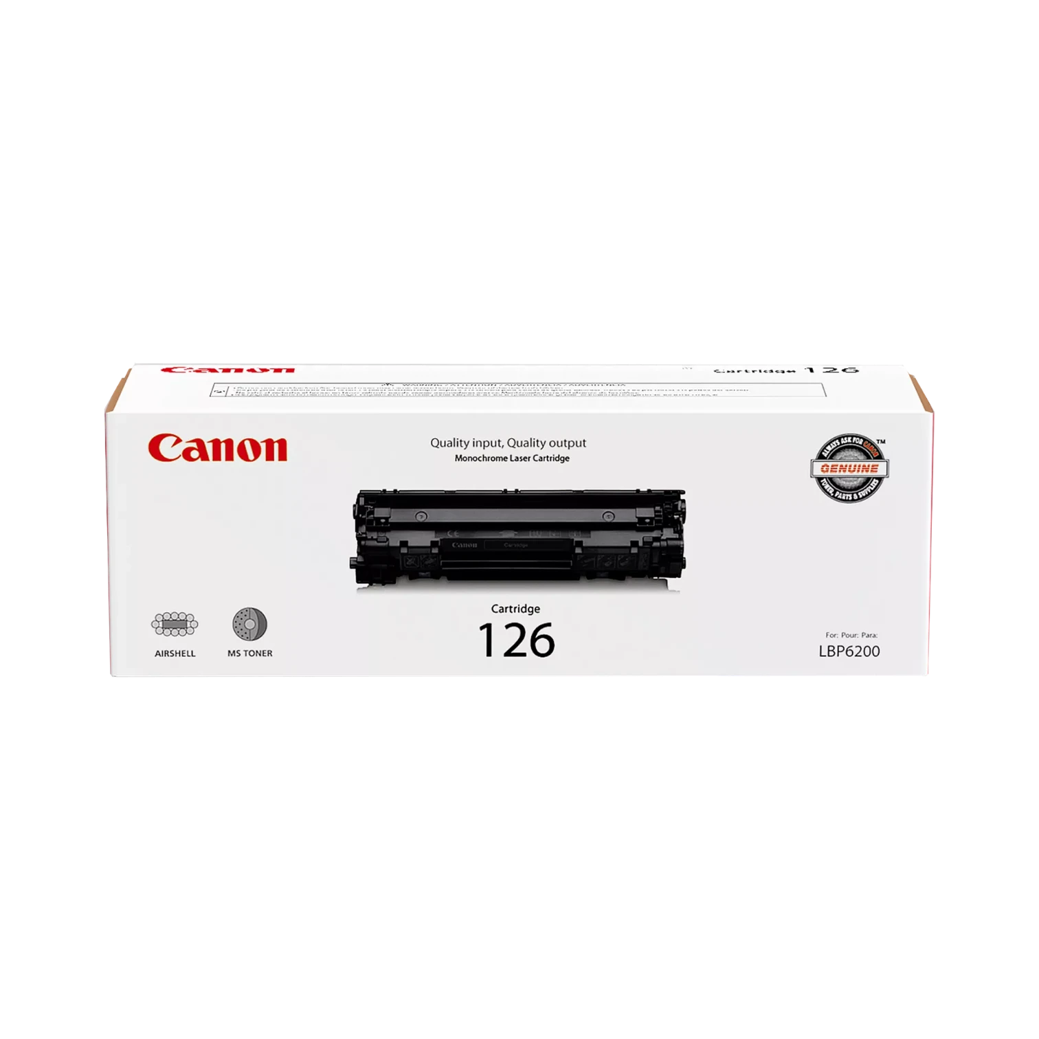 Canon 126 Black Toner Cartridge for LBP6200d & LBP6230dw Printers — Being Shipped