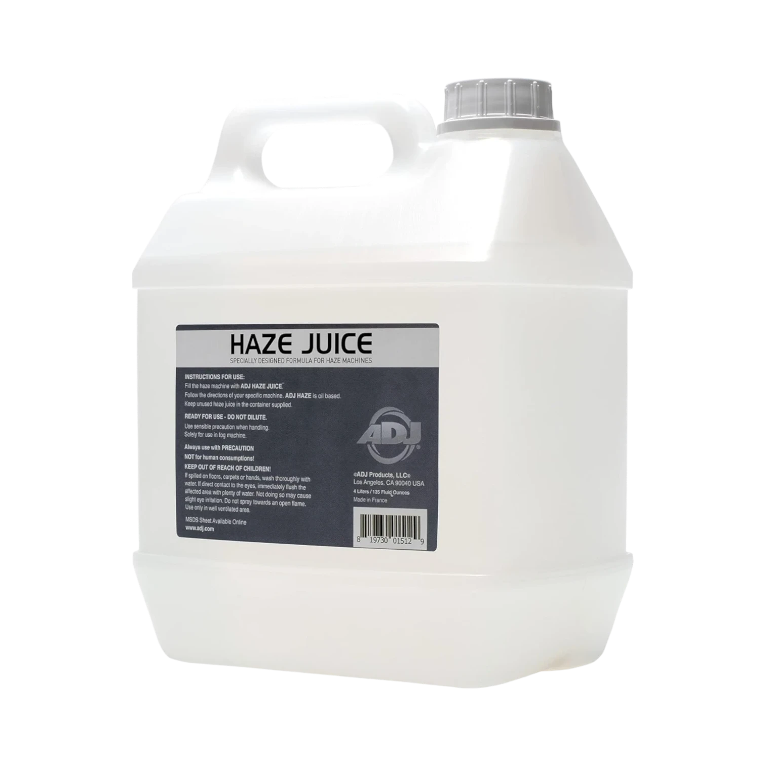 ADJ Haze/G 1 Gallon Liquid for Heaterless Haze Generator — Being Shipped