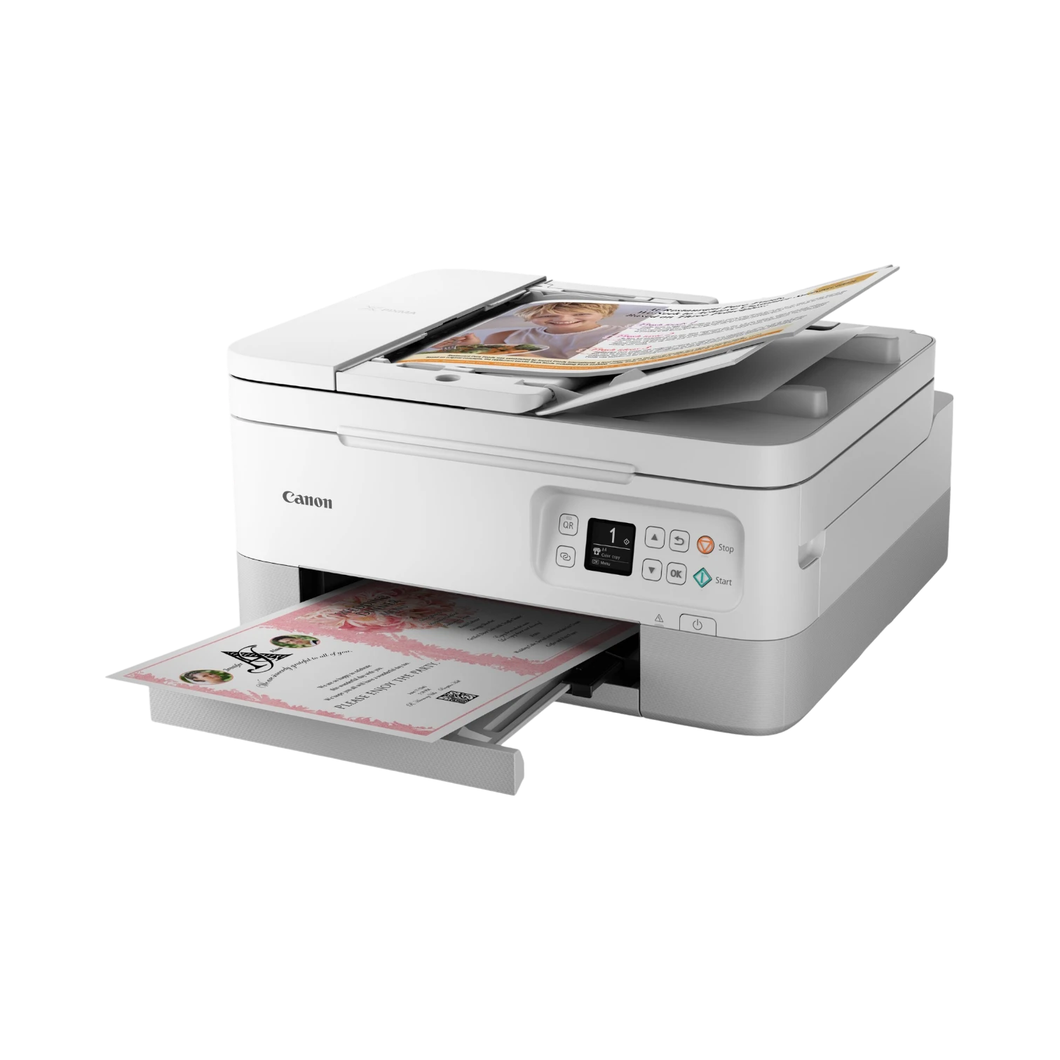 Canon PIXMA TR7020a All-in-One Printer (White) — Being Shipped