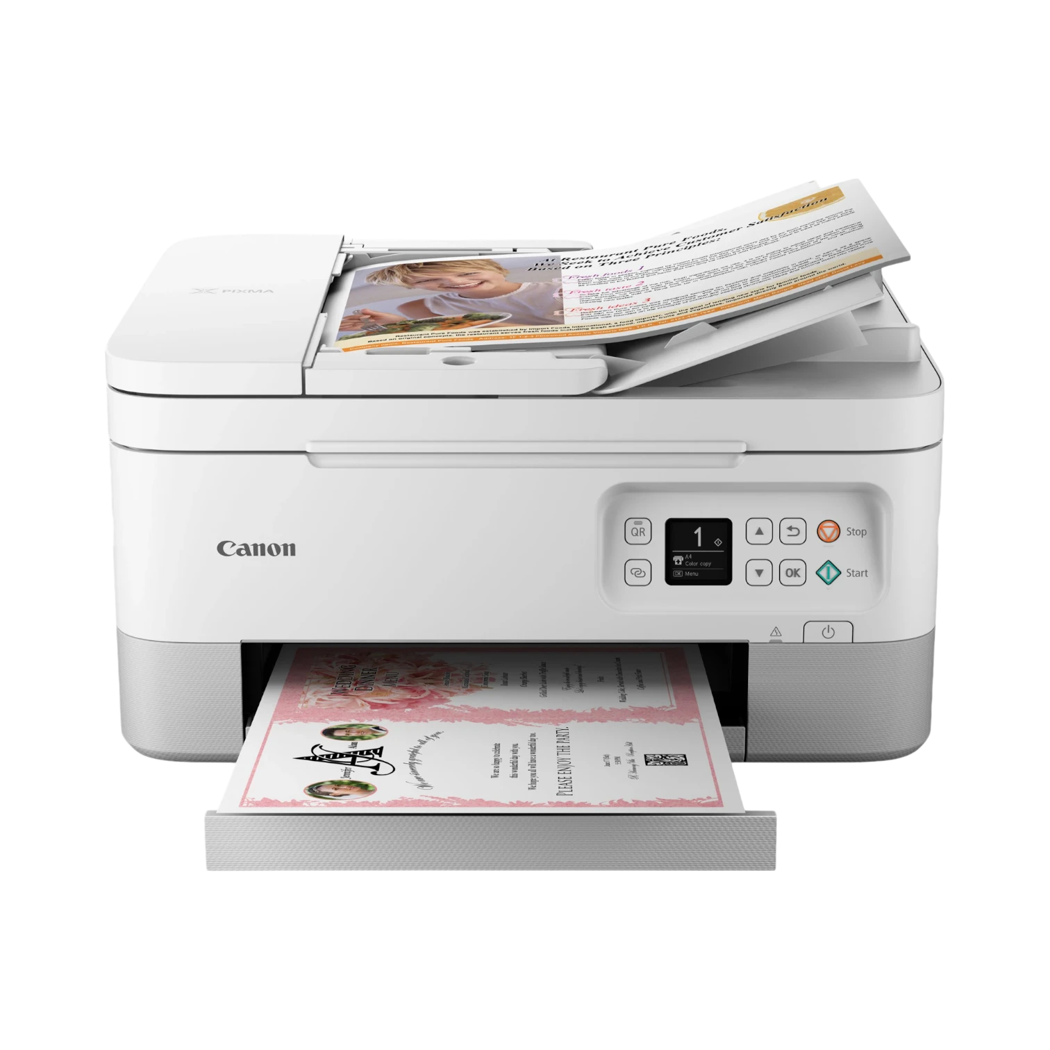 Canon PIXMA TR7020a All-in-One Printer (White) — Being Shipped