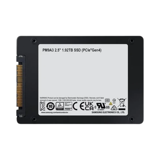 Samsung PM9A3 1.92TB 2.5" U.2 NVMe PCIe 4.0 x4 Solid State Drive — Being Shipped