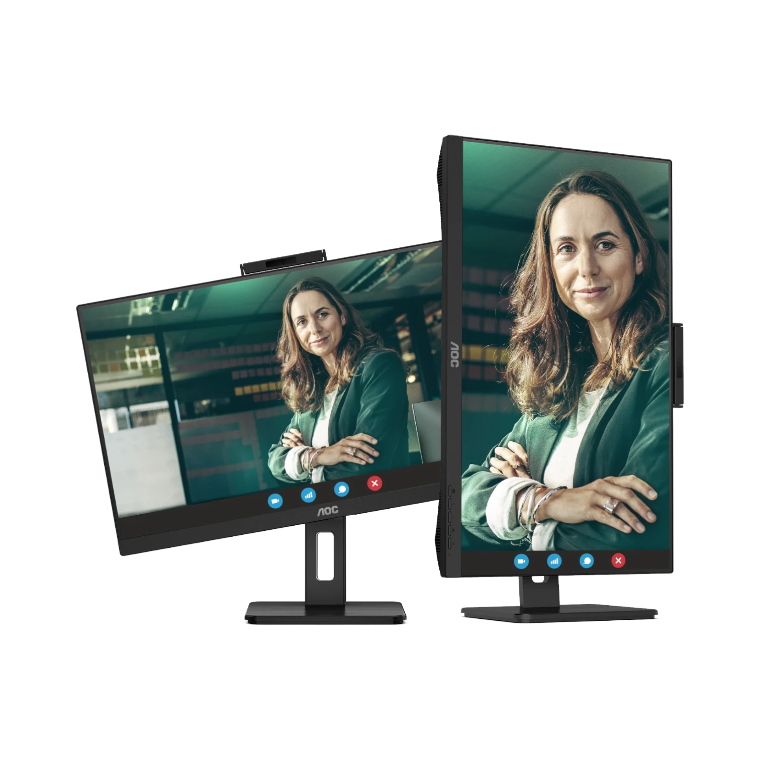 AOC Q27P3CW 27" QHD Monitor with Webcam — Being Shipped