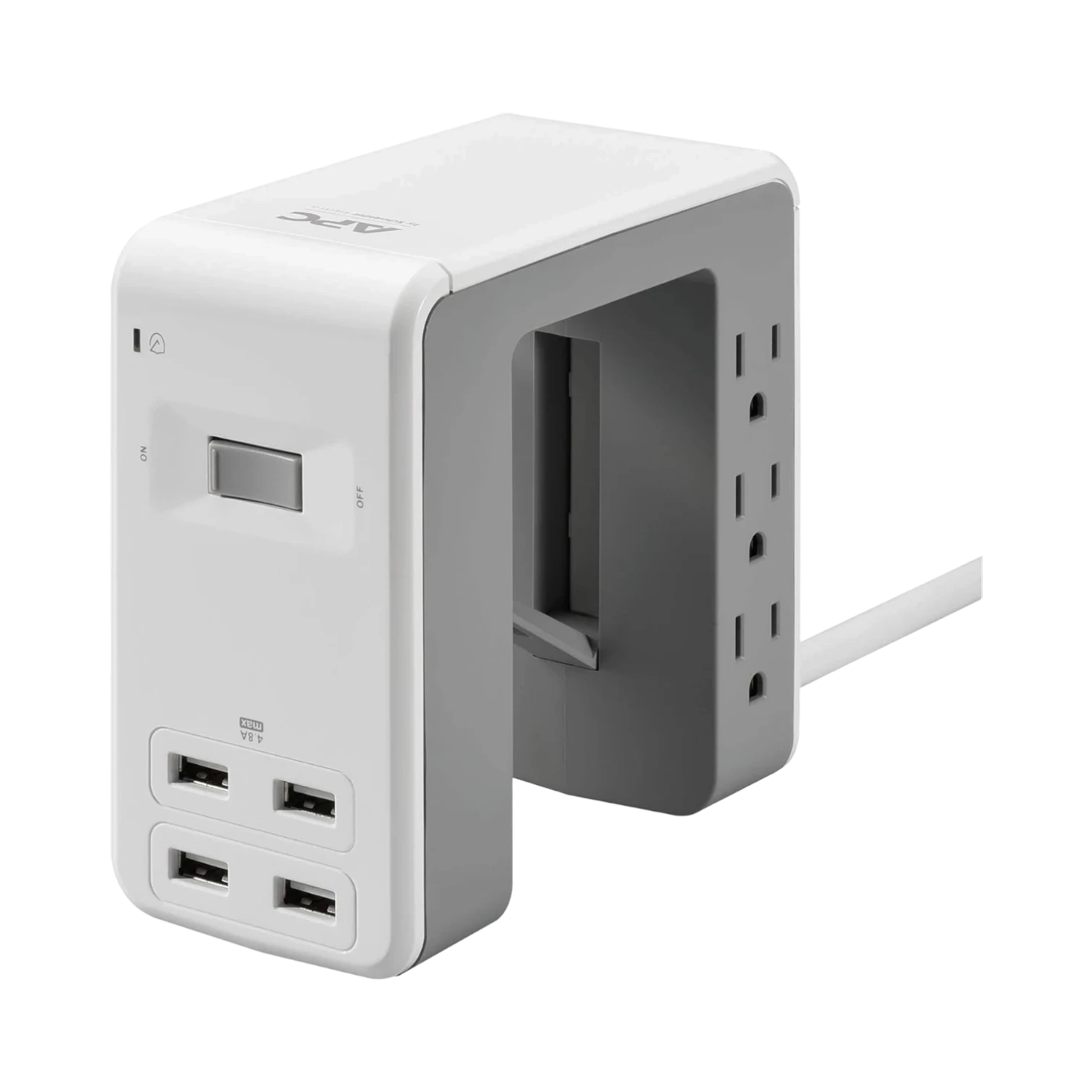 APC Desk Mount Surge Protector with USB 6 Outlets 1080J — Being Shipped