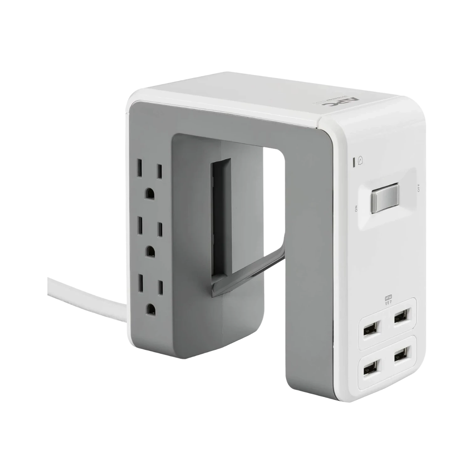 APC Desk Mount Surge Protector with USB 6 Outlets 1080J — Being Shipped