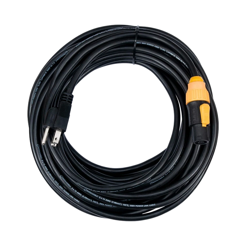 ADJ SIP1MPC50 50FT IP65 Power Twist Lock to Edison Cable — Being Shipped