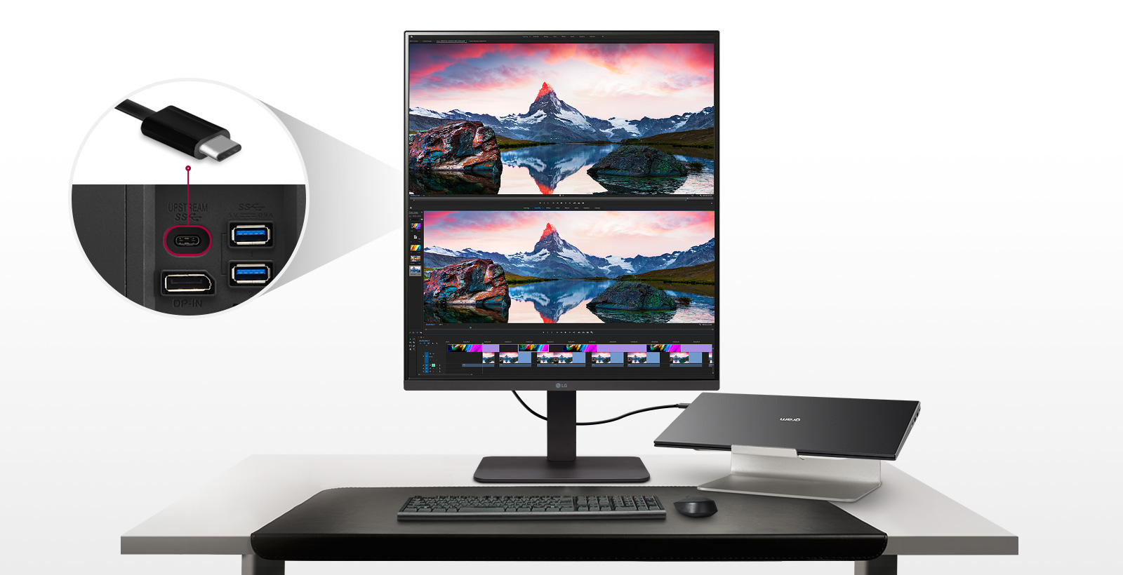 LG DualUp 28BQ750-C 27.6" HDR Monitor with Ergo Stand — Being Shipped