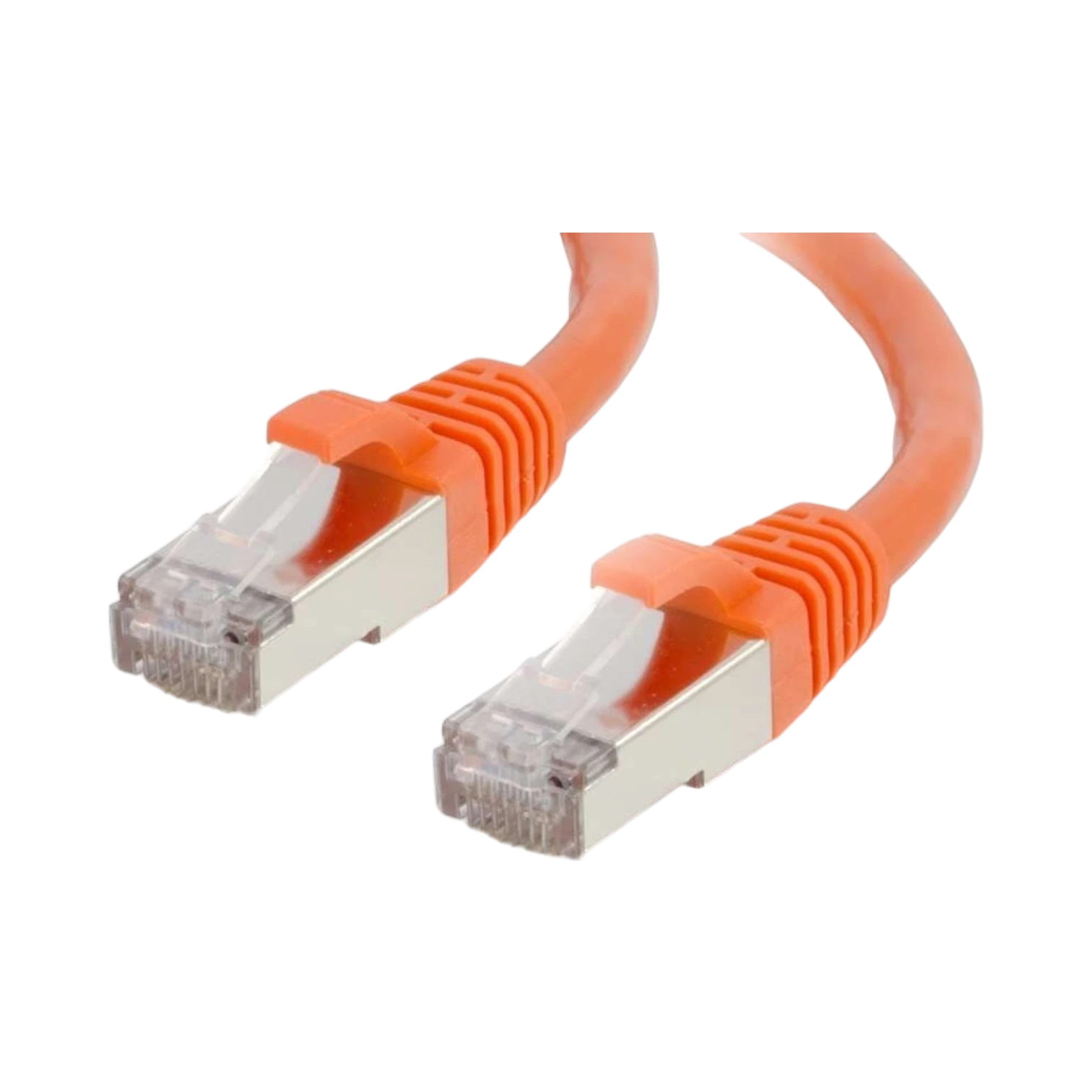 C2G 0.5ft Cat6 Shielded Snagless Ethernet Patch Cable (Orange) — Being Shipped