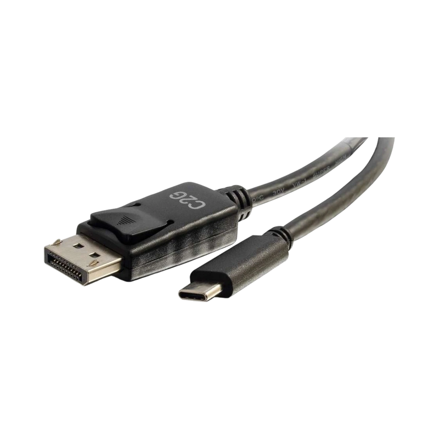 C2G 10ft USB-C to DisplayPort Cable 4K 30Hz (Black) — Being Shipped