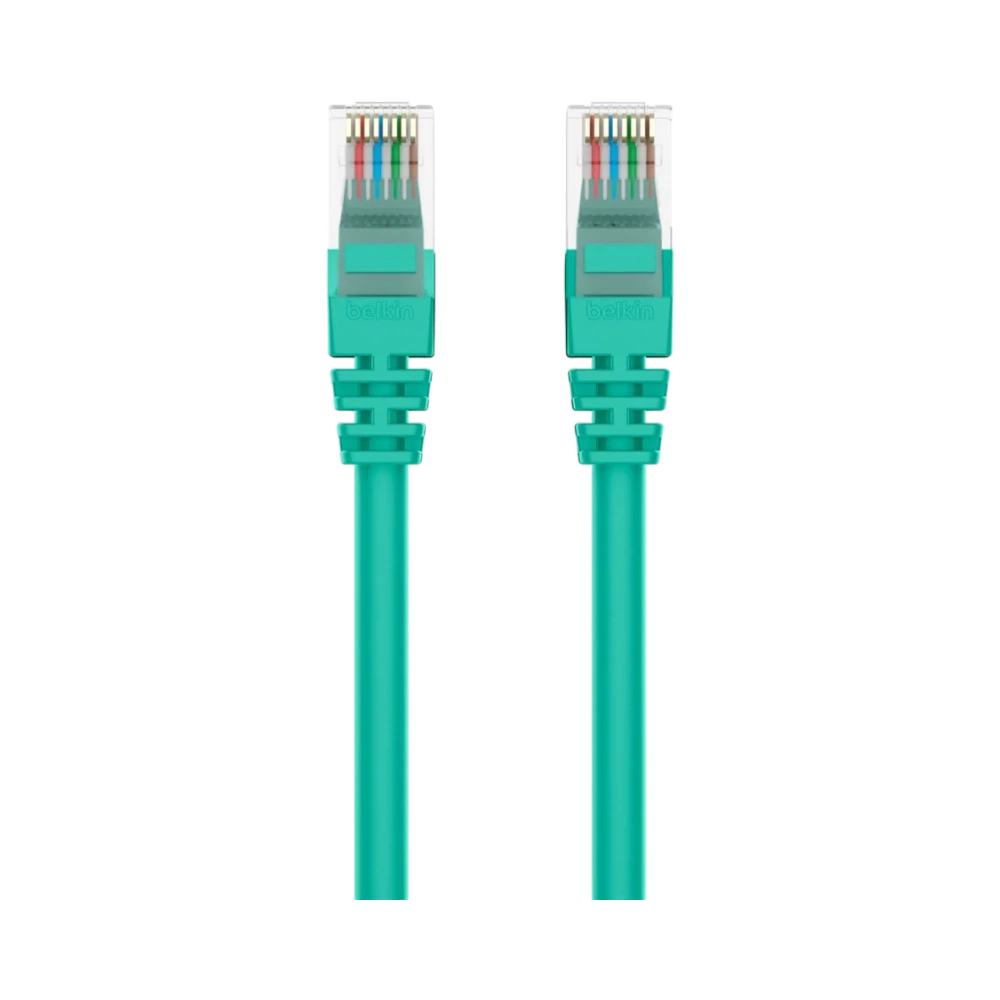 Belkin 15ft CAT5e Snagless Patch Cable (Green) — Being Shipped