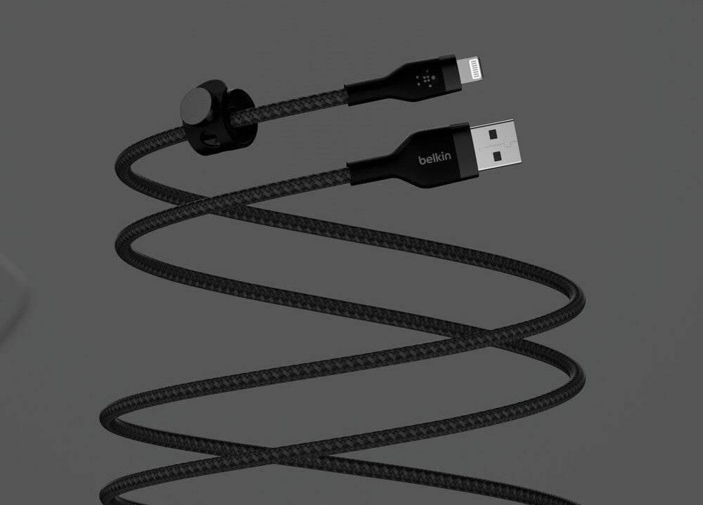 Belkin BoostCharge Pro Flex Lightning to USB-A Cable 6.6' (Black) — Being Shipped