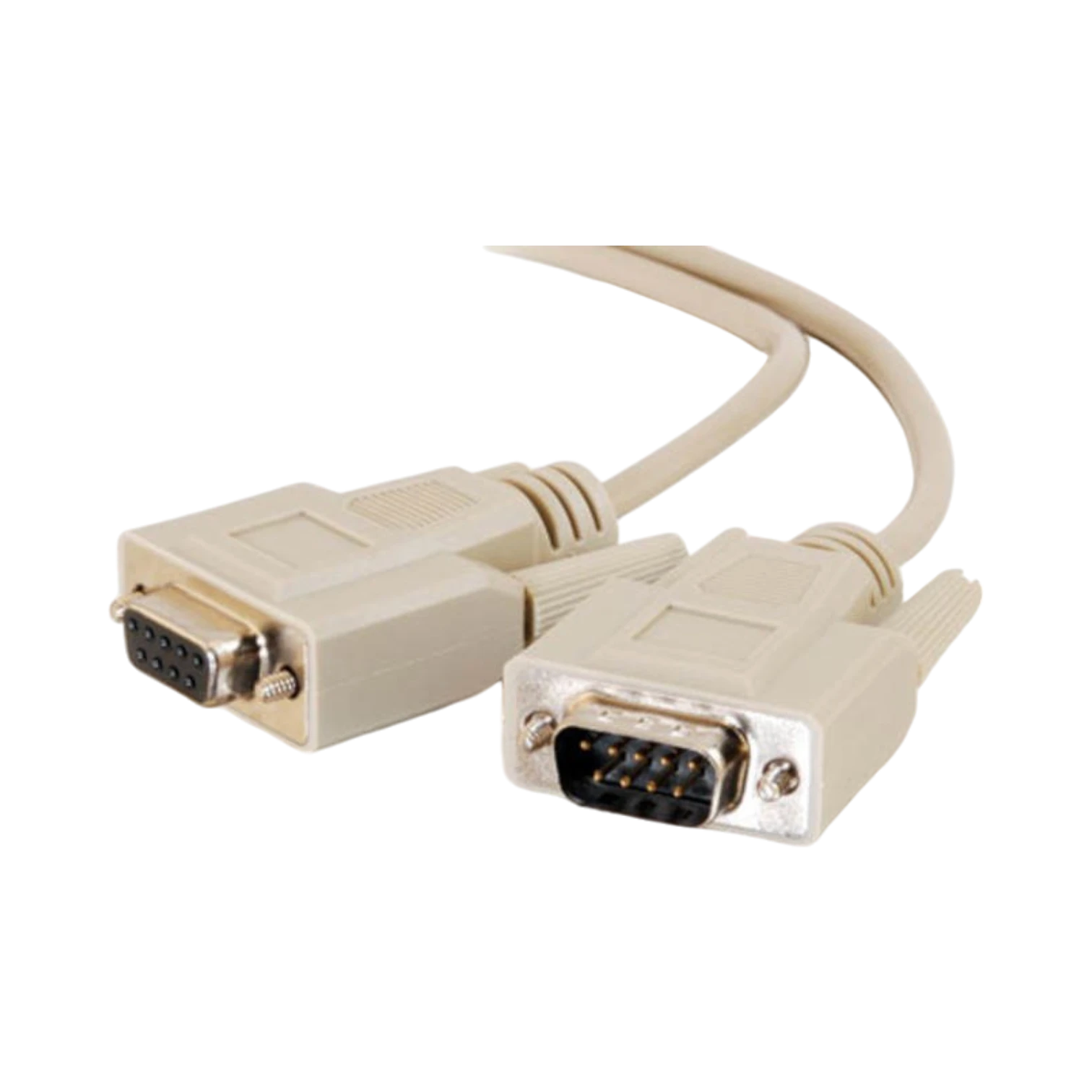 C2G 25ft DB9 M/F Serial RS232 Extension Cable (Beige) — Being Shipped