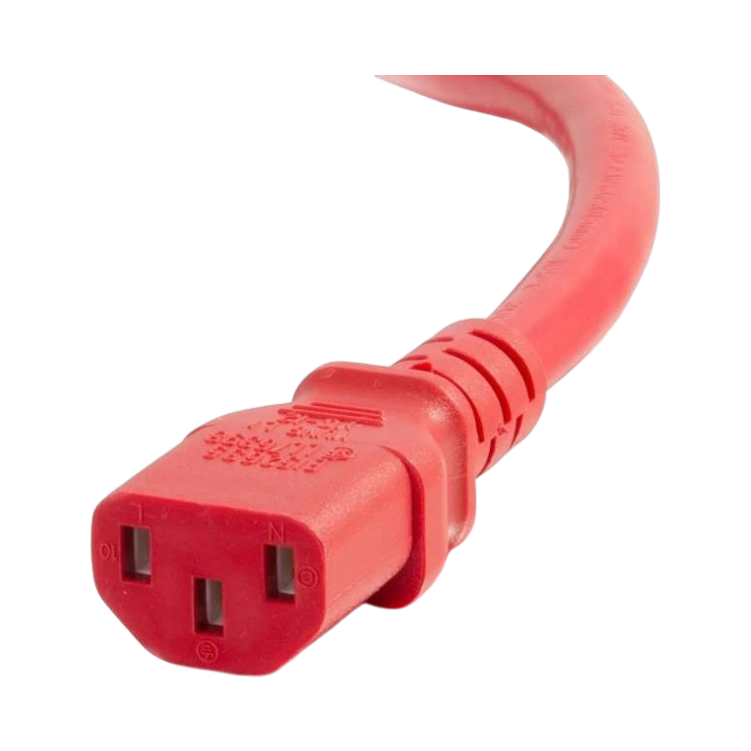 C2G 2ft Power Cord 18AWG Red IEC320C14 to IEC320C13 — Being Shipped