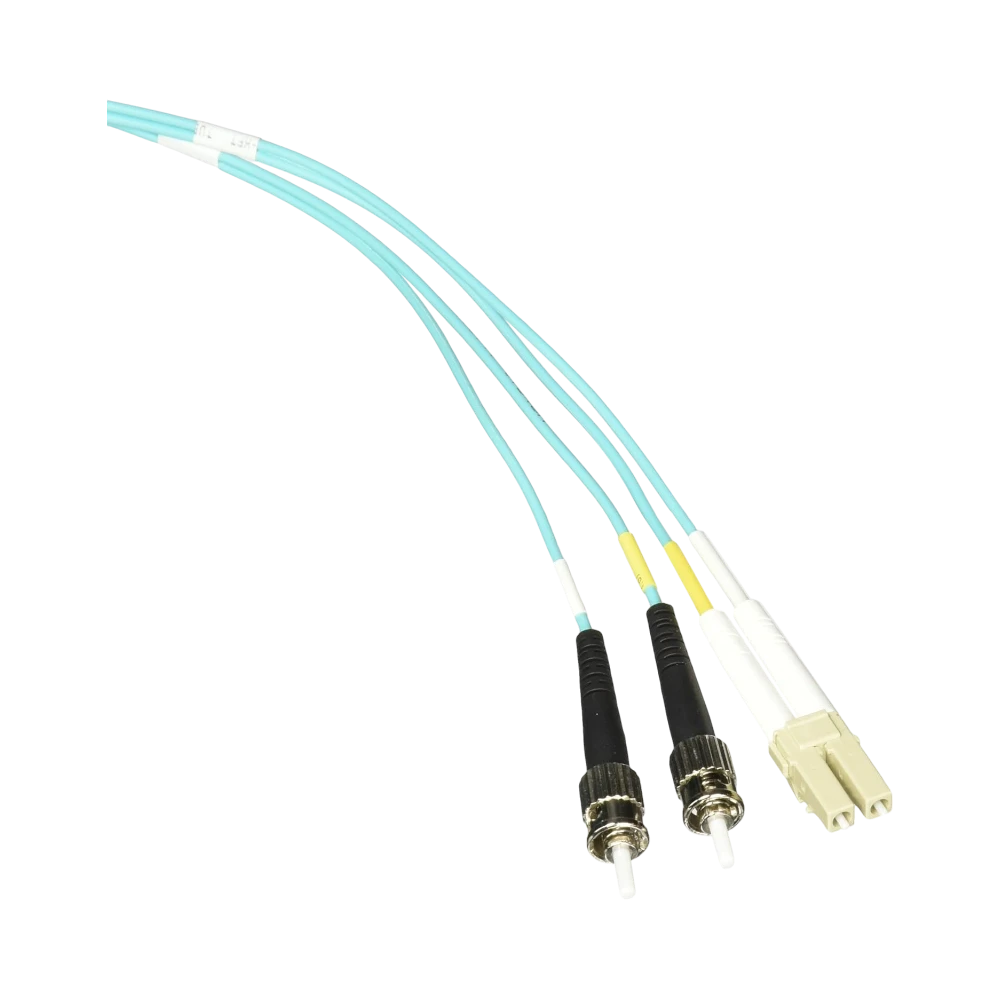 Belkin 1M 10GB Multimode LC/ST Duplex Fiber Optic Cable (Aqua) — Being Shipped