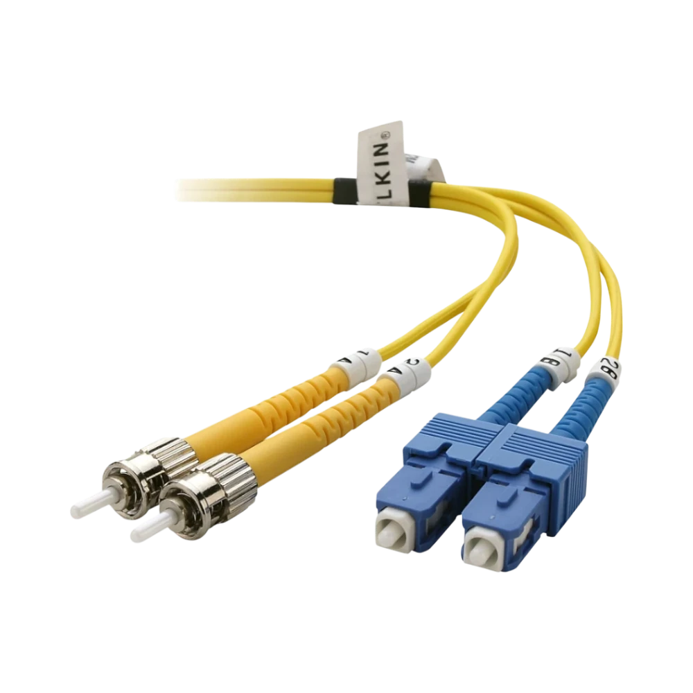 Belkin 5m Duplex Fiber Optic Cable ST to SC Single-Mode — Being Shipped