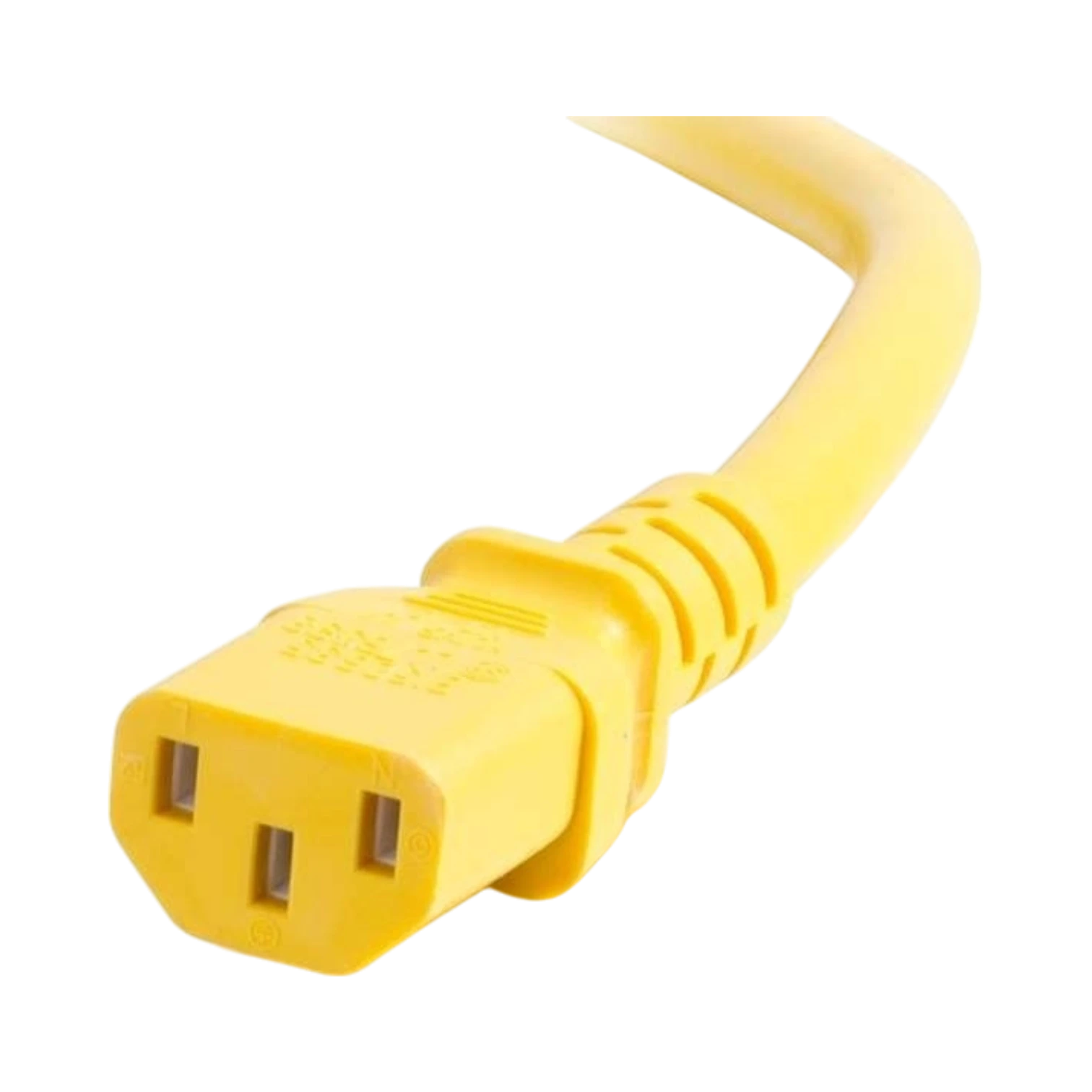 C2G 5ft 18AWG Power Cord for Data Centers (Yellow) — Being Shipped